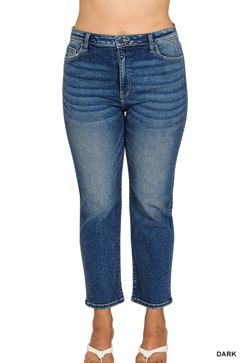 Zenana Cropped 5 Pockets Basic Denim Jeans - Posh West Boutique