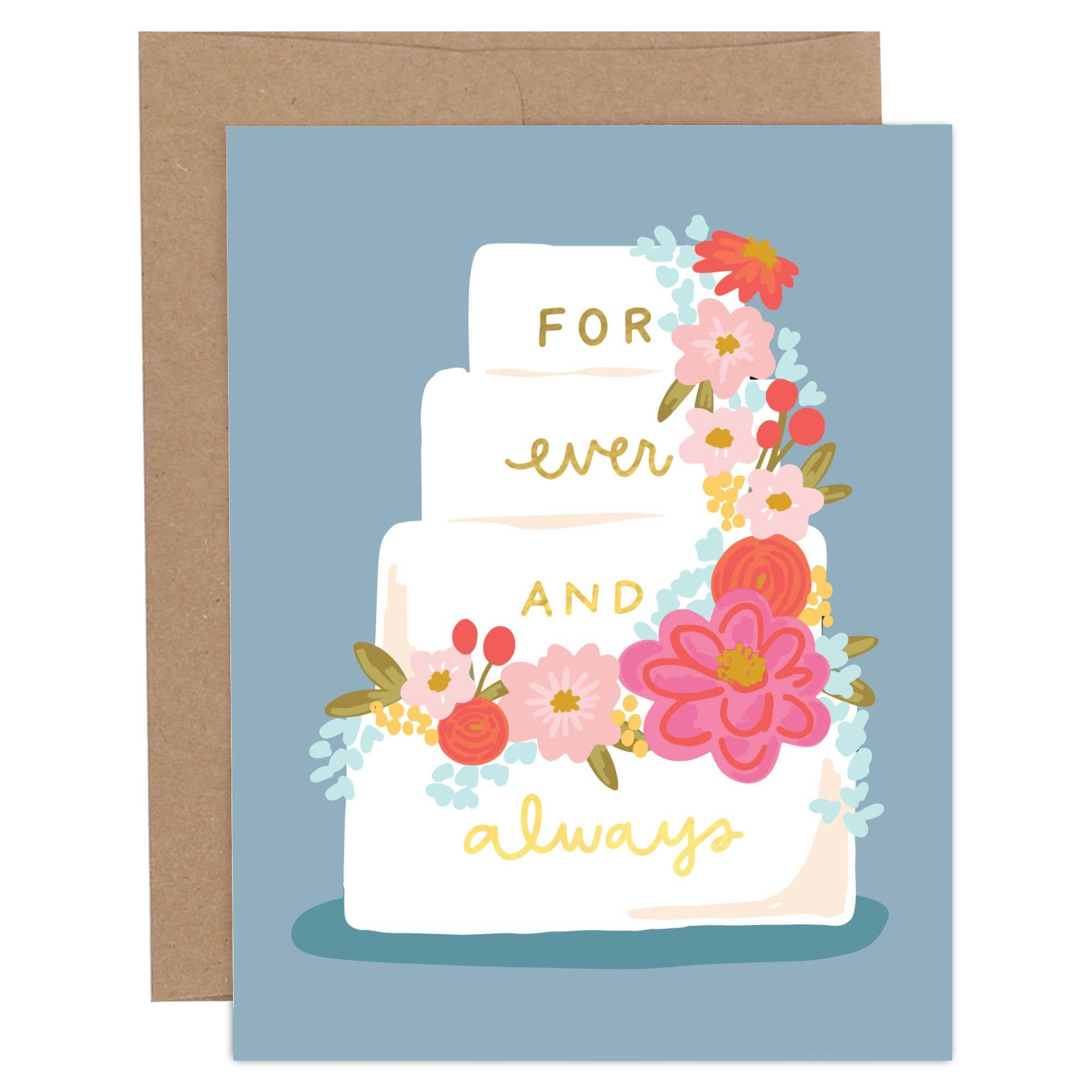 Forever and Always Wedding + Love Greeting Card - Posh West Boutique