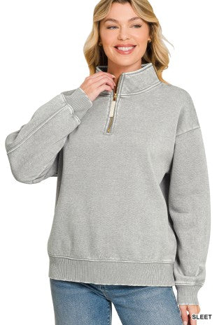 Sleet Fleece Half Zip Sweatshirt