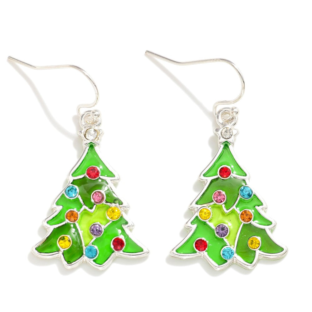 Translucent Christmas Tree Drop Earring - Posh West Boutique