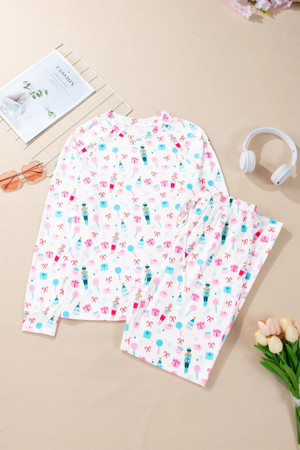 Nutcracker 2 Piece Pajama Set - Posh West Boutique