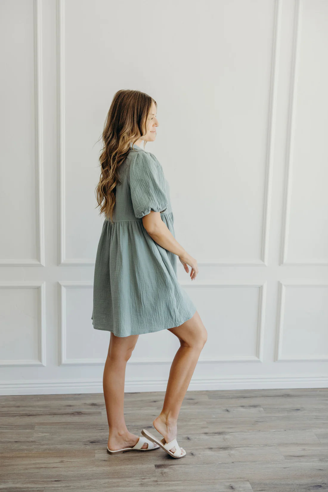 The Harvest Dress in Mint - Posh West Boutique