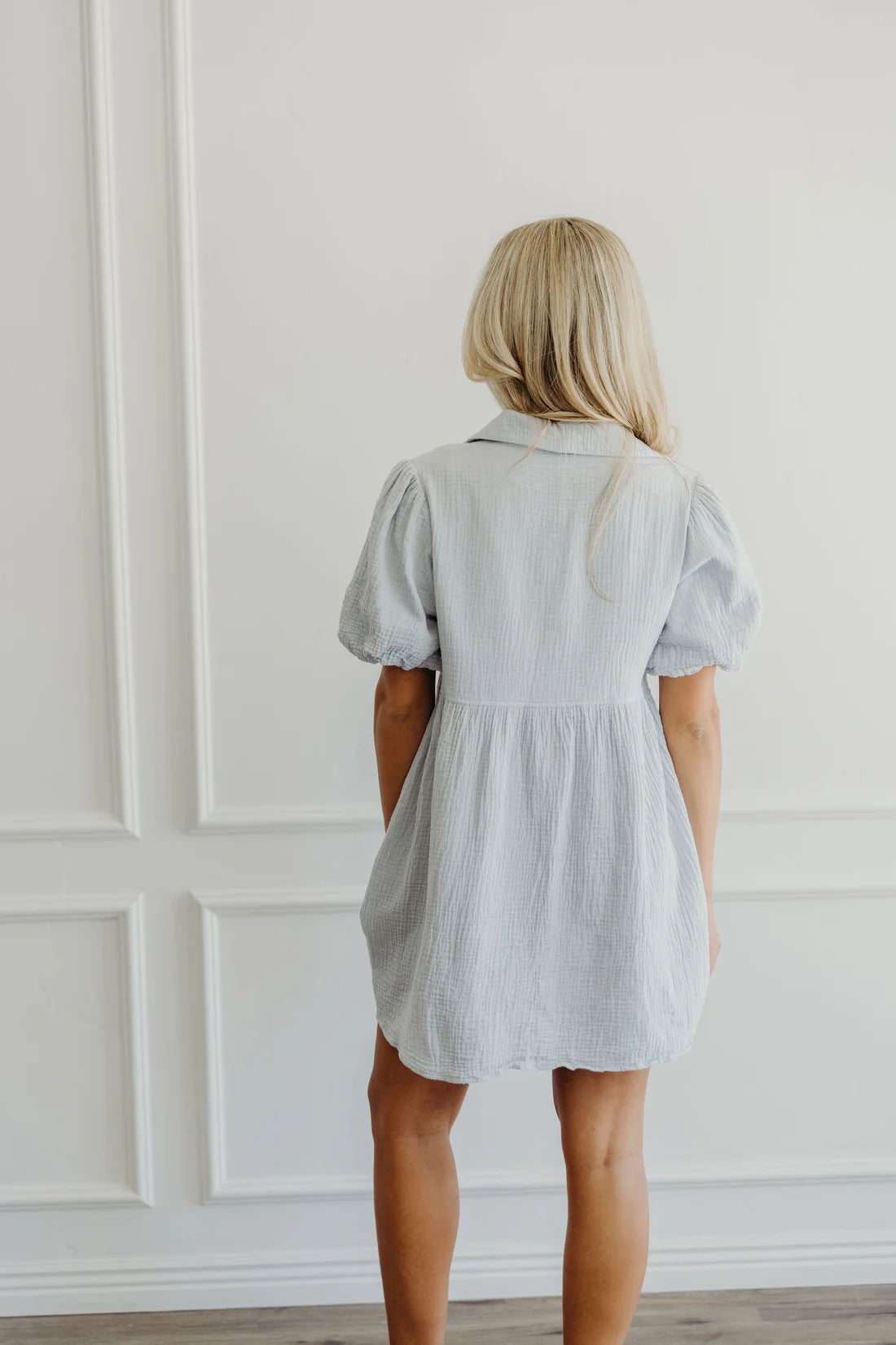 The Harvest Dress in Powder Blue - Posh West Boutique
