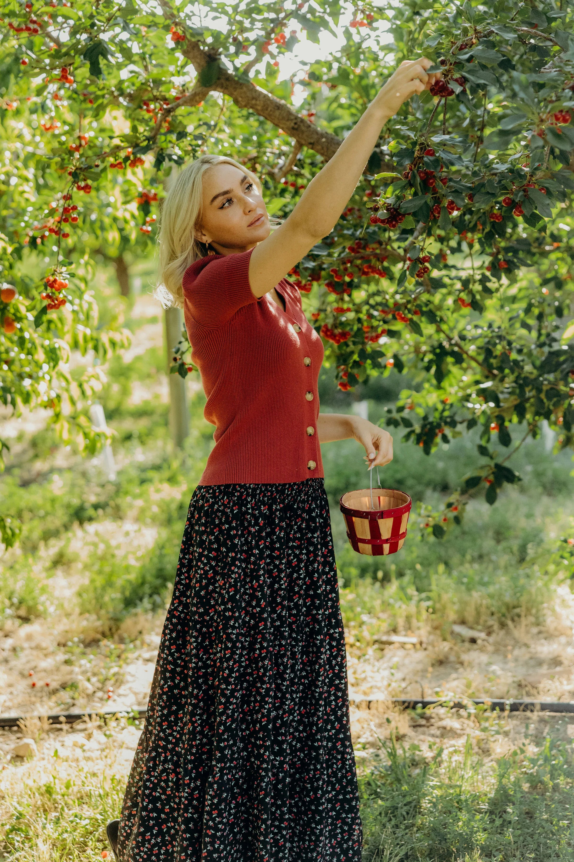 Red Bud Short Sleeve Cardigan - Posh West Boutique