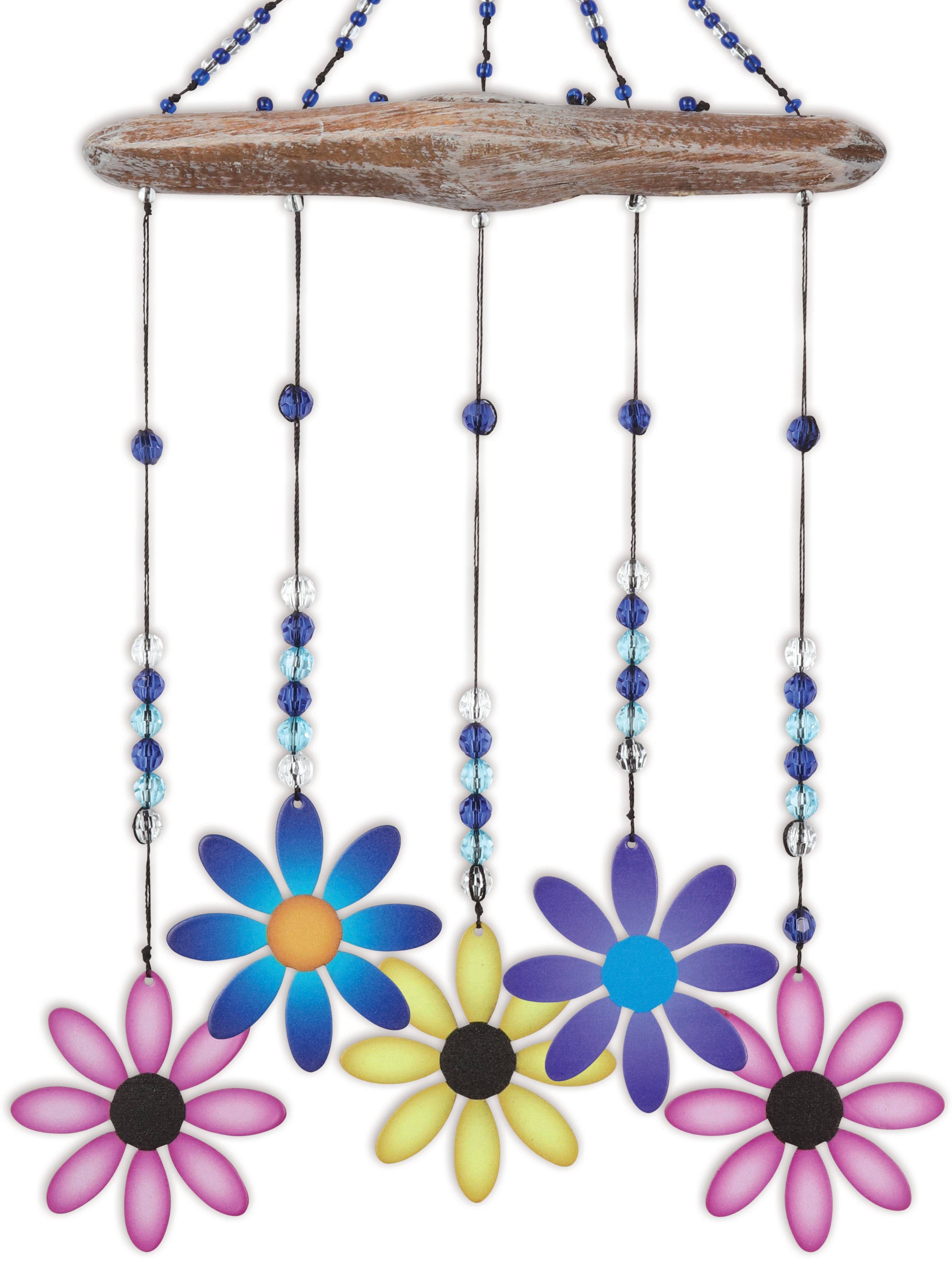 Painted Gardens Flower Wind Chime Garden Decor -  94464 - Posh West Boutique