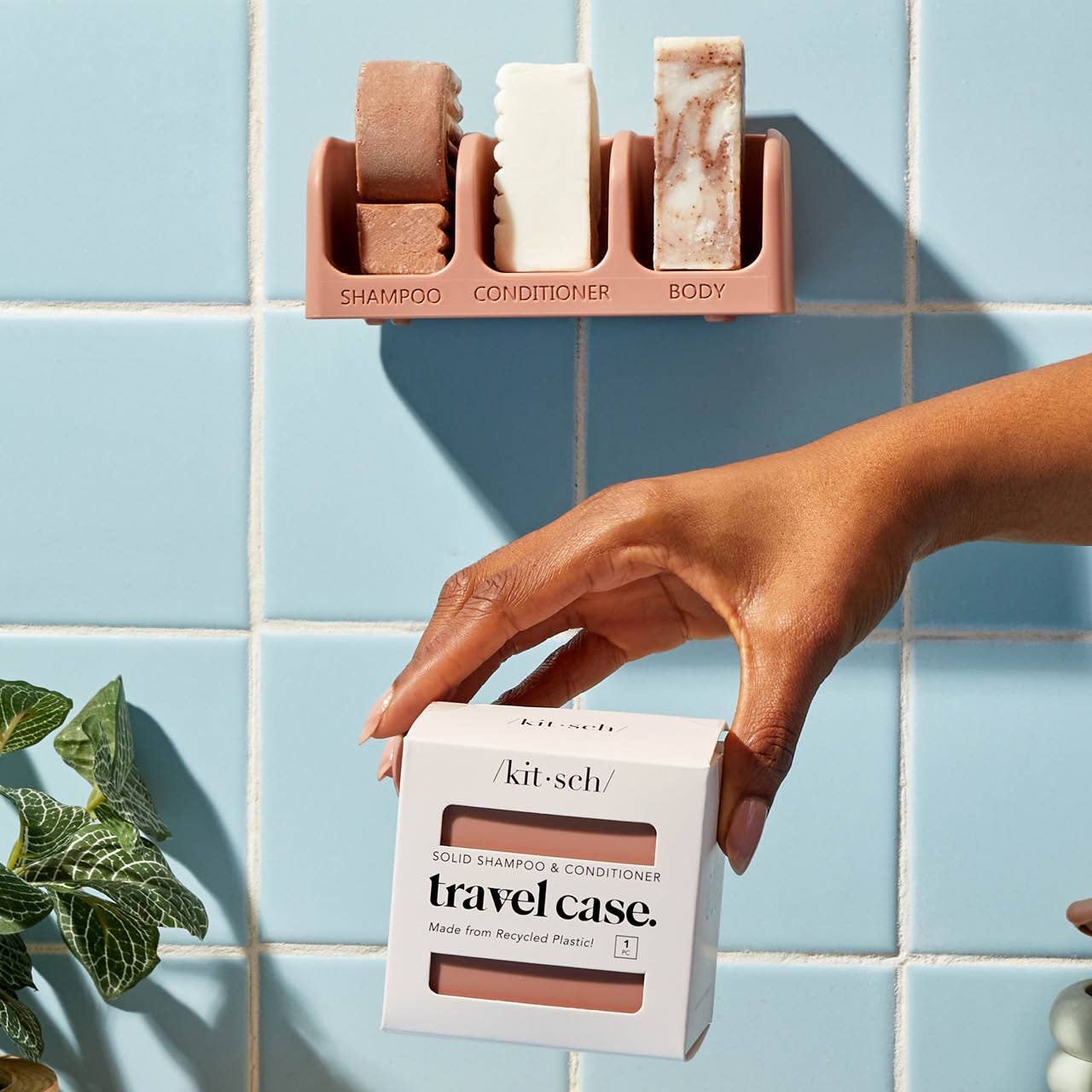 Kitsch Self-Draining Soap Dish - Terracotta