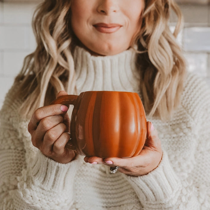 Orange Pumpkin Coffee Mug - Posh West Boutique