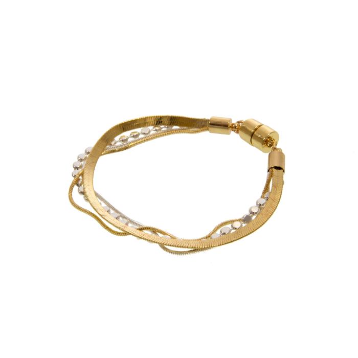 Mixed Metal Multi Chain Bracelet - Posh West Boutique