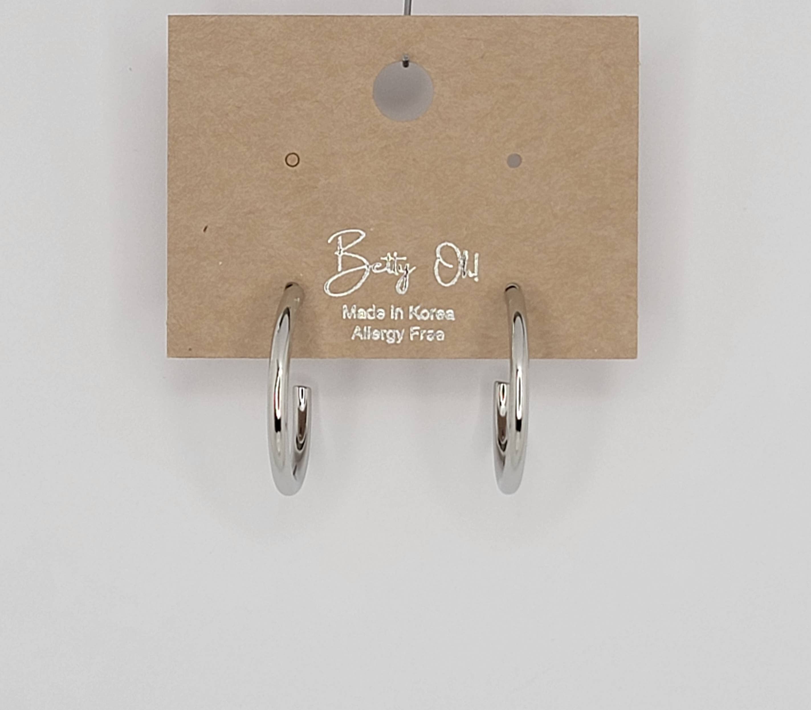 Silver Hoop Earrings-Tarnish Free