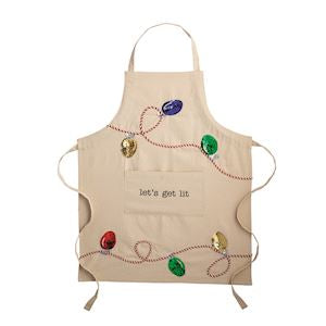 X-Mas Light Sequin Apron - Posh West Boutique
