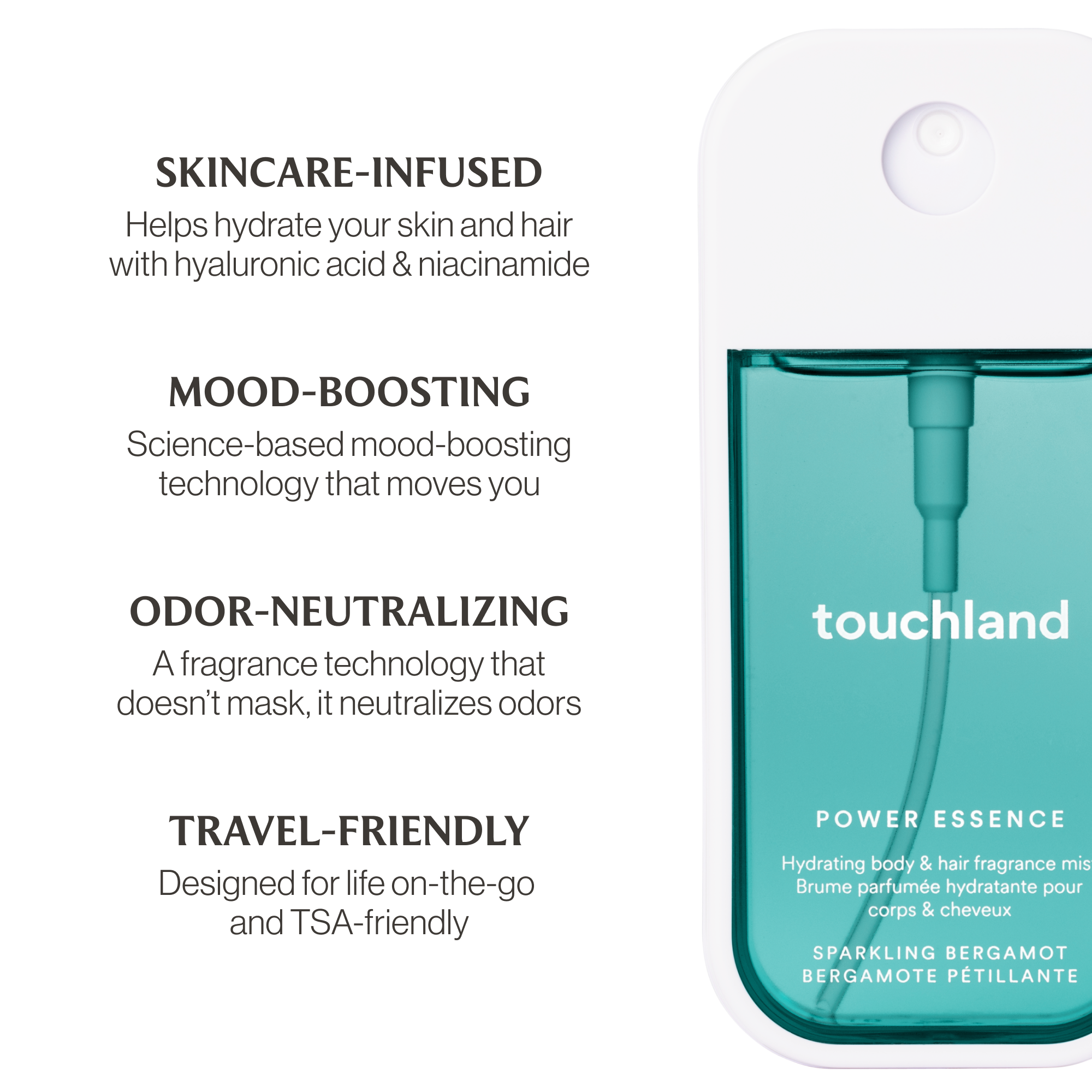 Sparkling Bergamot Power Essence Body & Hair Fragrance Mist - Posh West Boutique