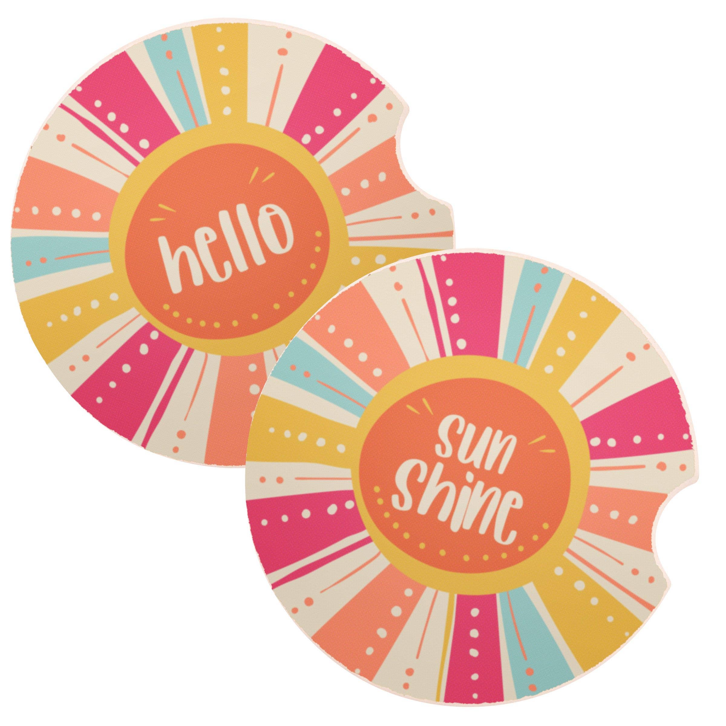Car Coasters: Hello Sunshine - Posh West Boutique