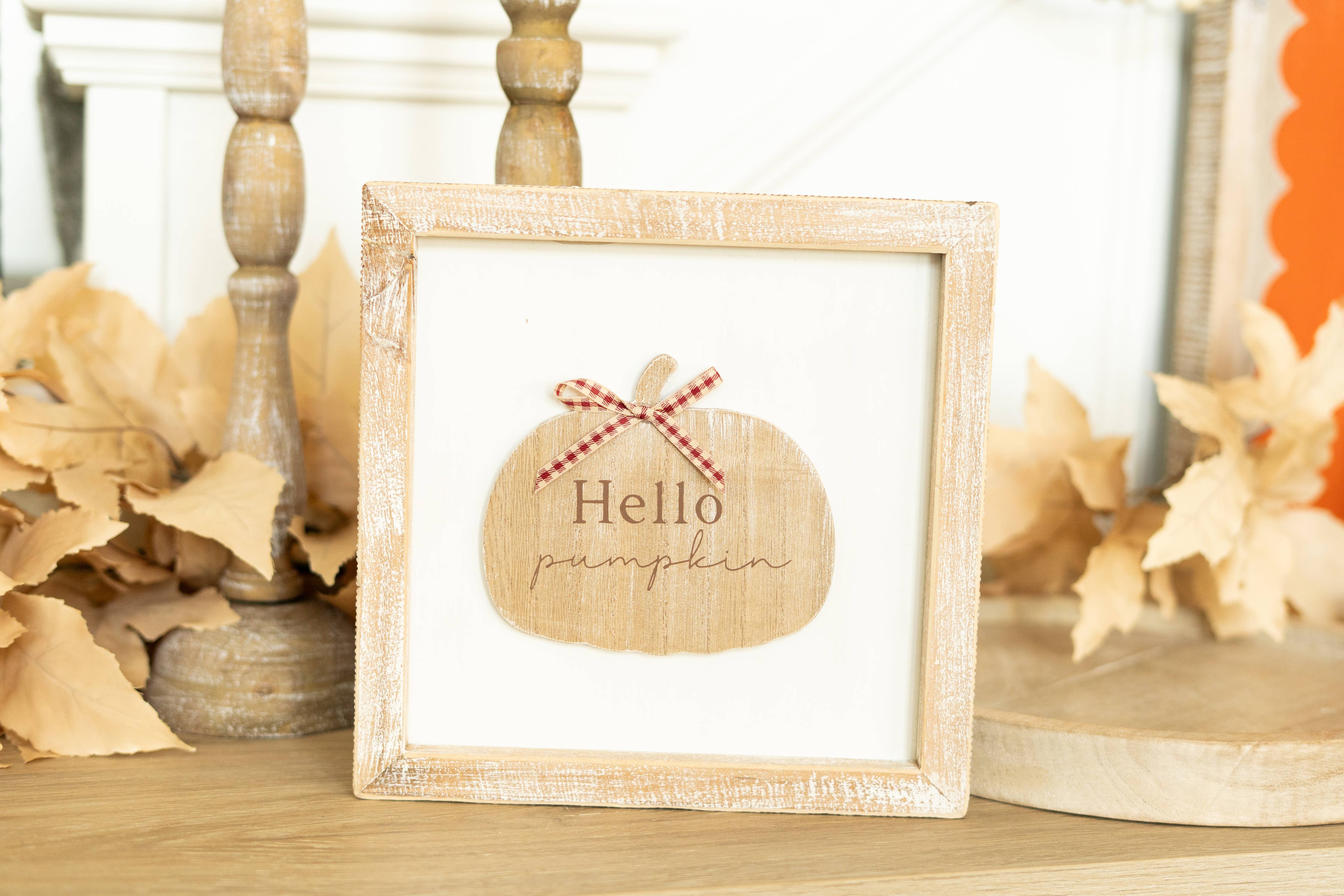 Fall Spider/Pumpkin Reversible Decor Sign