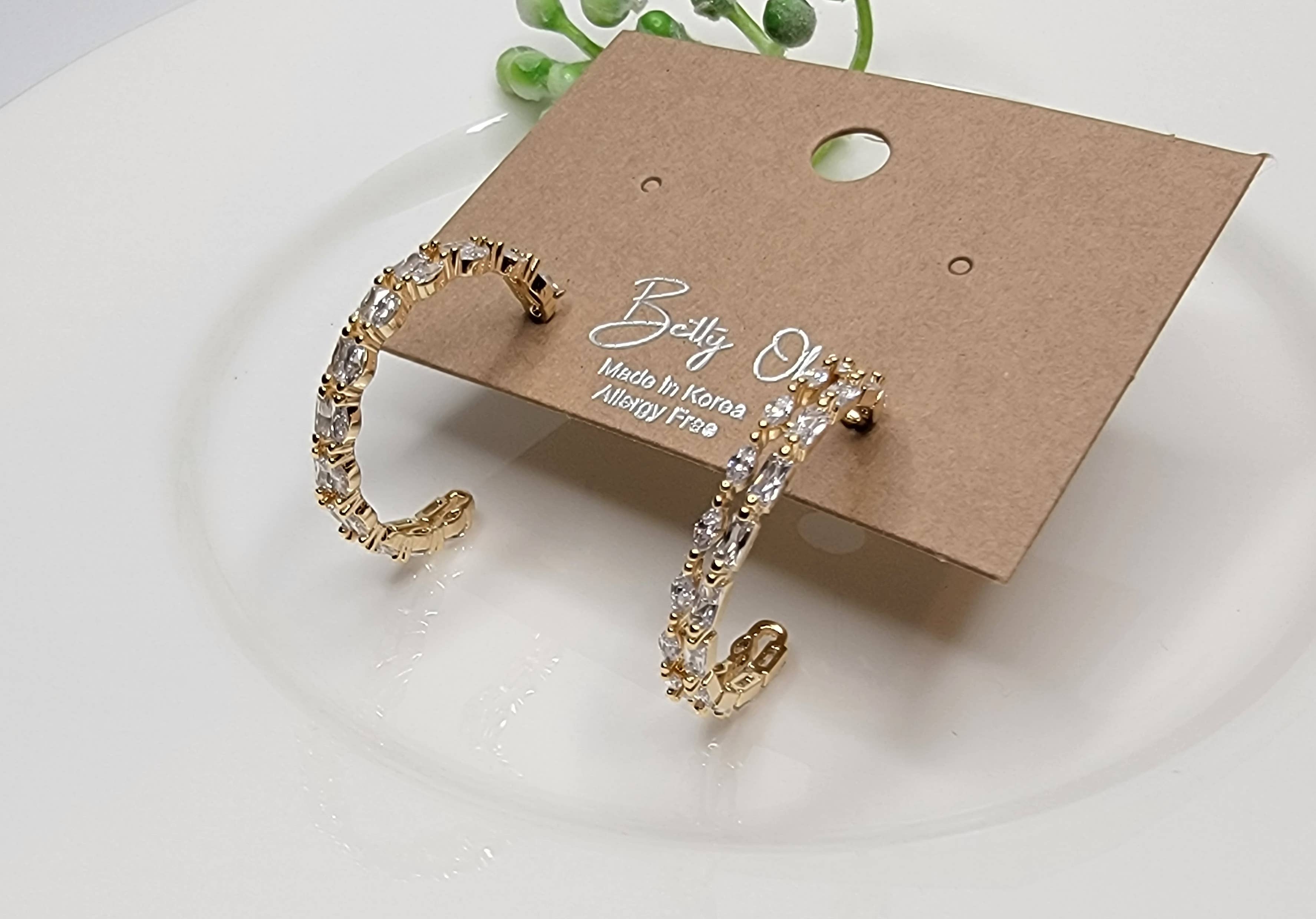 Medium Double Hoop Earrings - Posh West Boutique