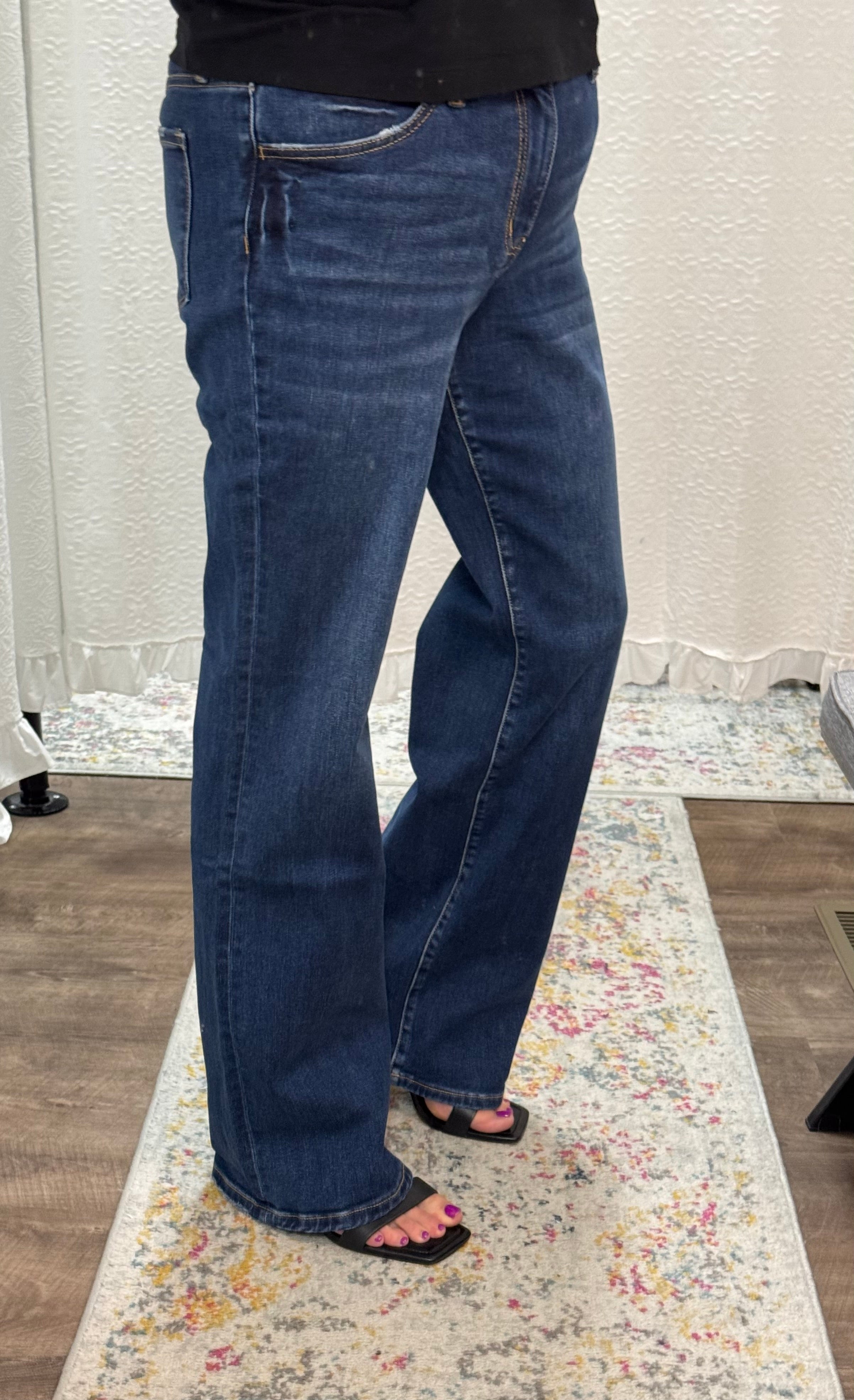 Vervet Mid Rise Relaxed Bootcut 34"