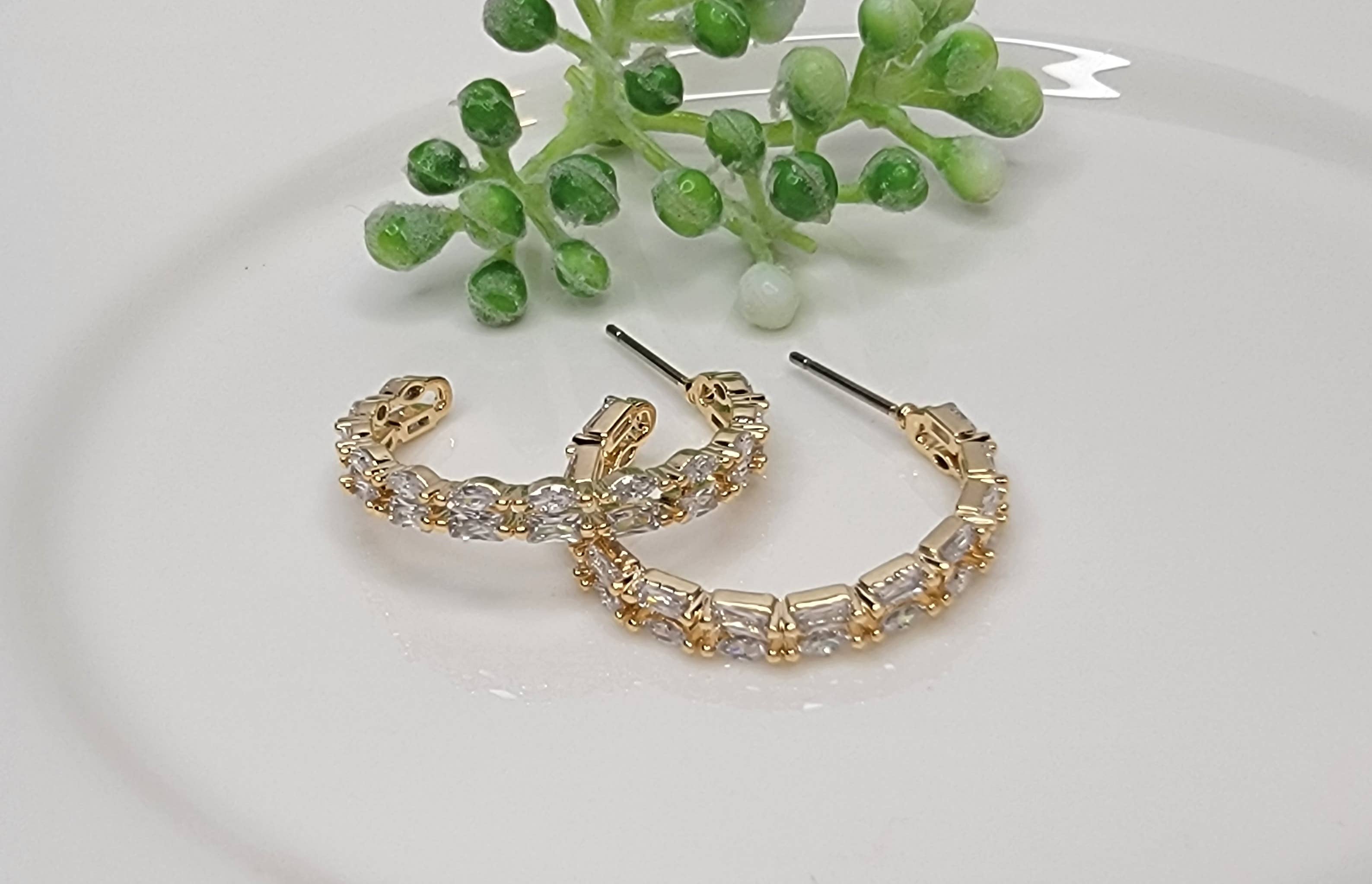 Medium Double Hoop Earrings - Posh West Boutique