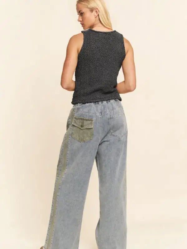 Grey Sleeveless Knit Tank Top - Posh West Boutique