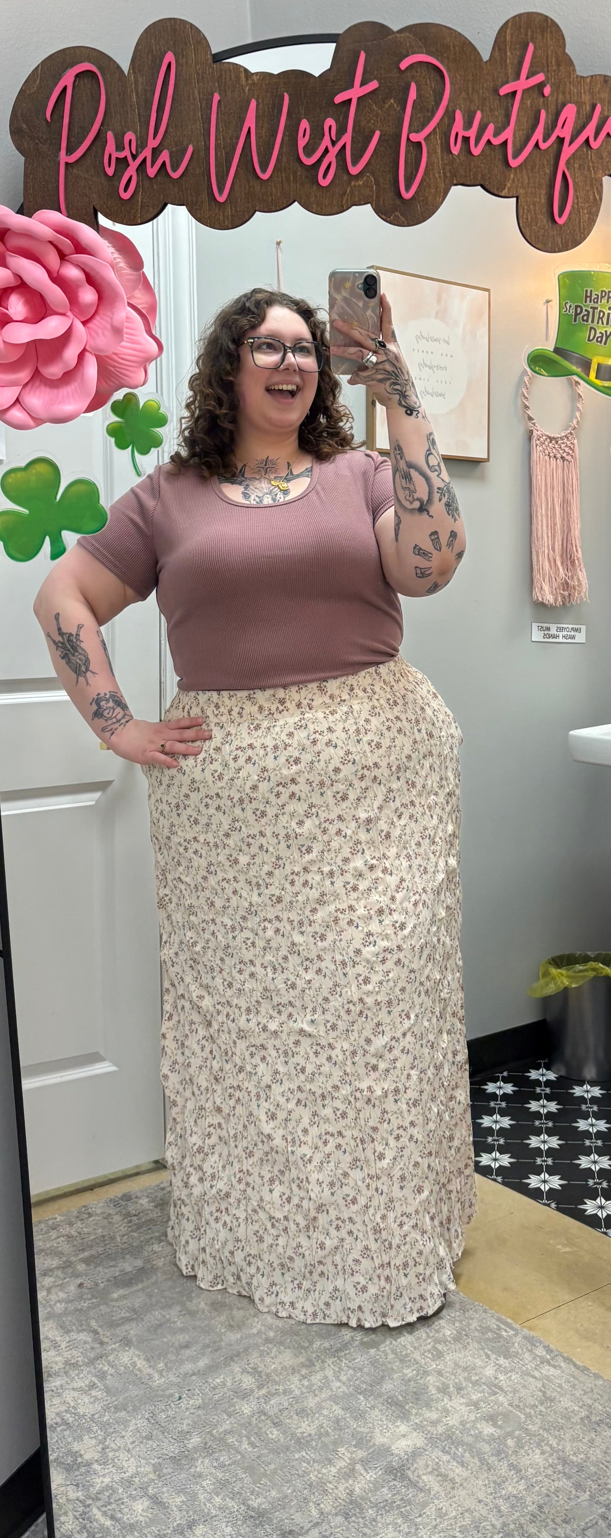 Sunbaked Dahlia Maxi Skirt - Posh West Boutique