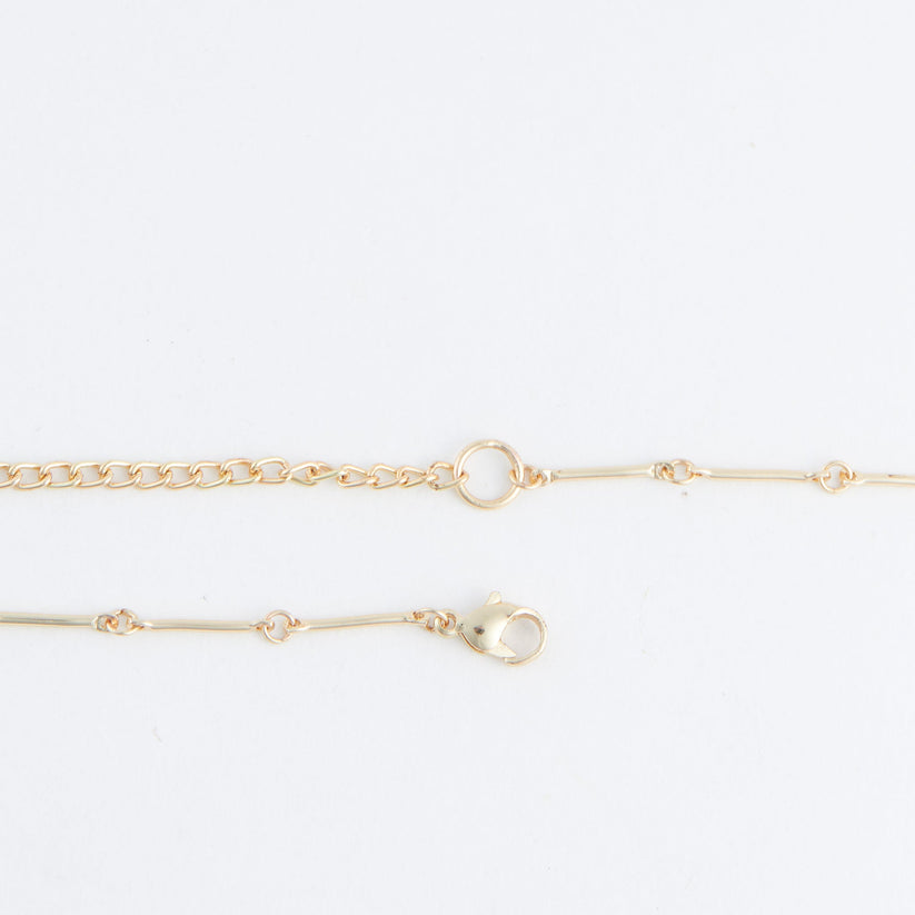 Gold Double Heart Long Necklace - Posh West Boutique