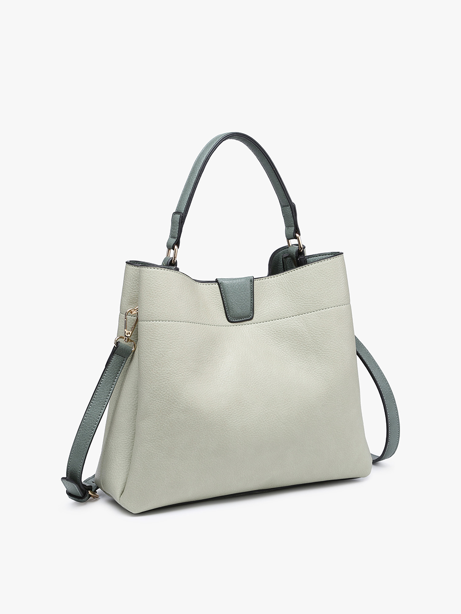 M1951 Tati Monogrammable Satchel w/ Shoulder Strap - Posh West Boutique