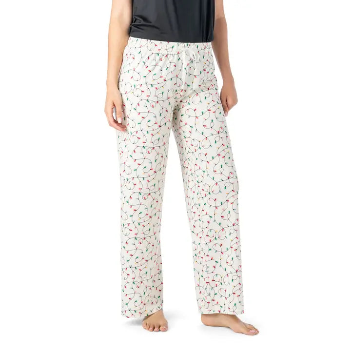 Hello Mello Holiday Lounge Pants All is Bright - Posh West Boutique