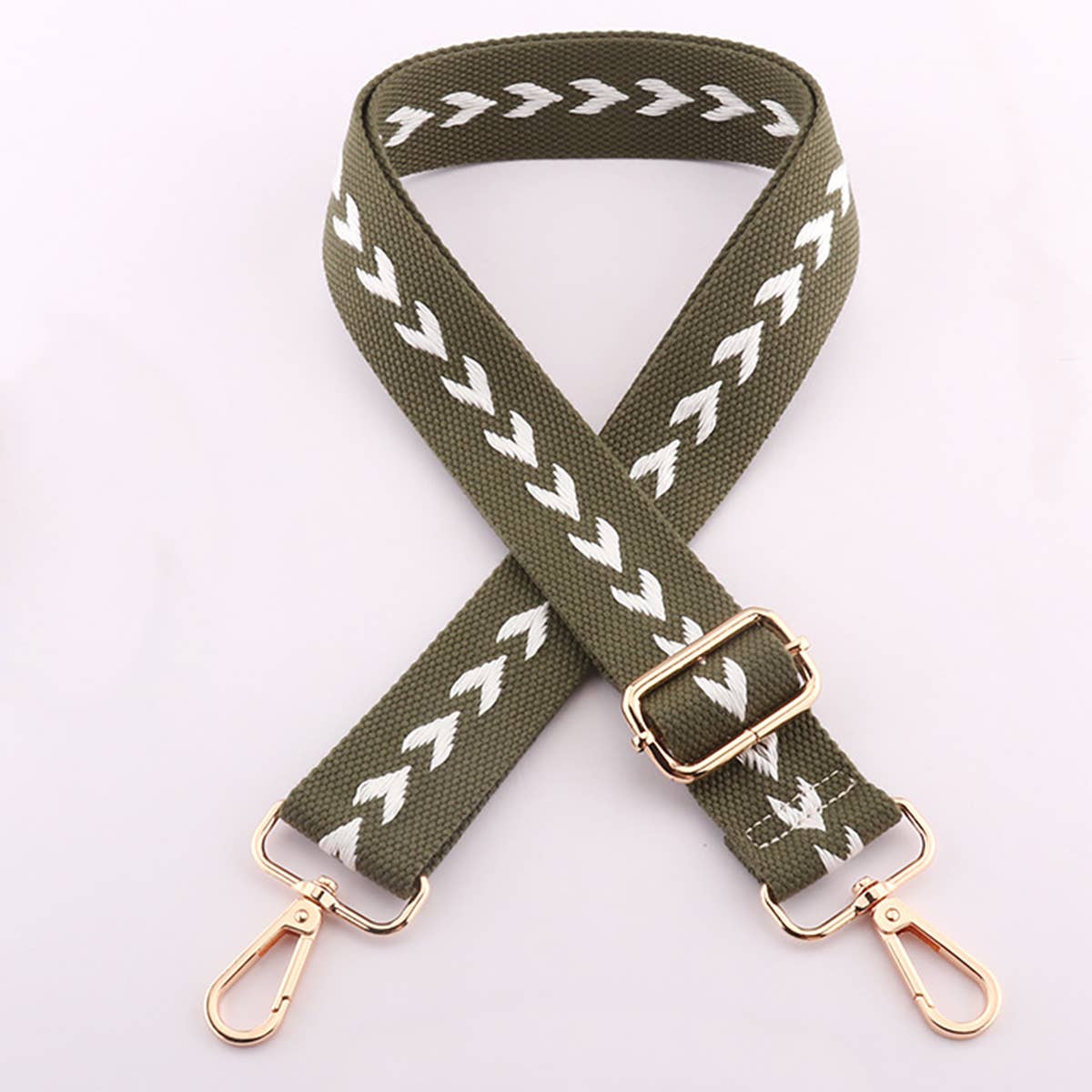 Olive Green Guitar Strap - Posh West Boutique