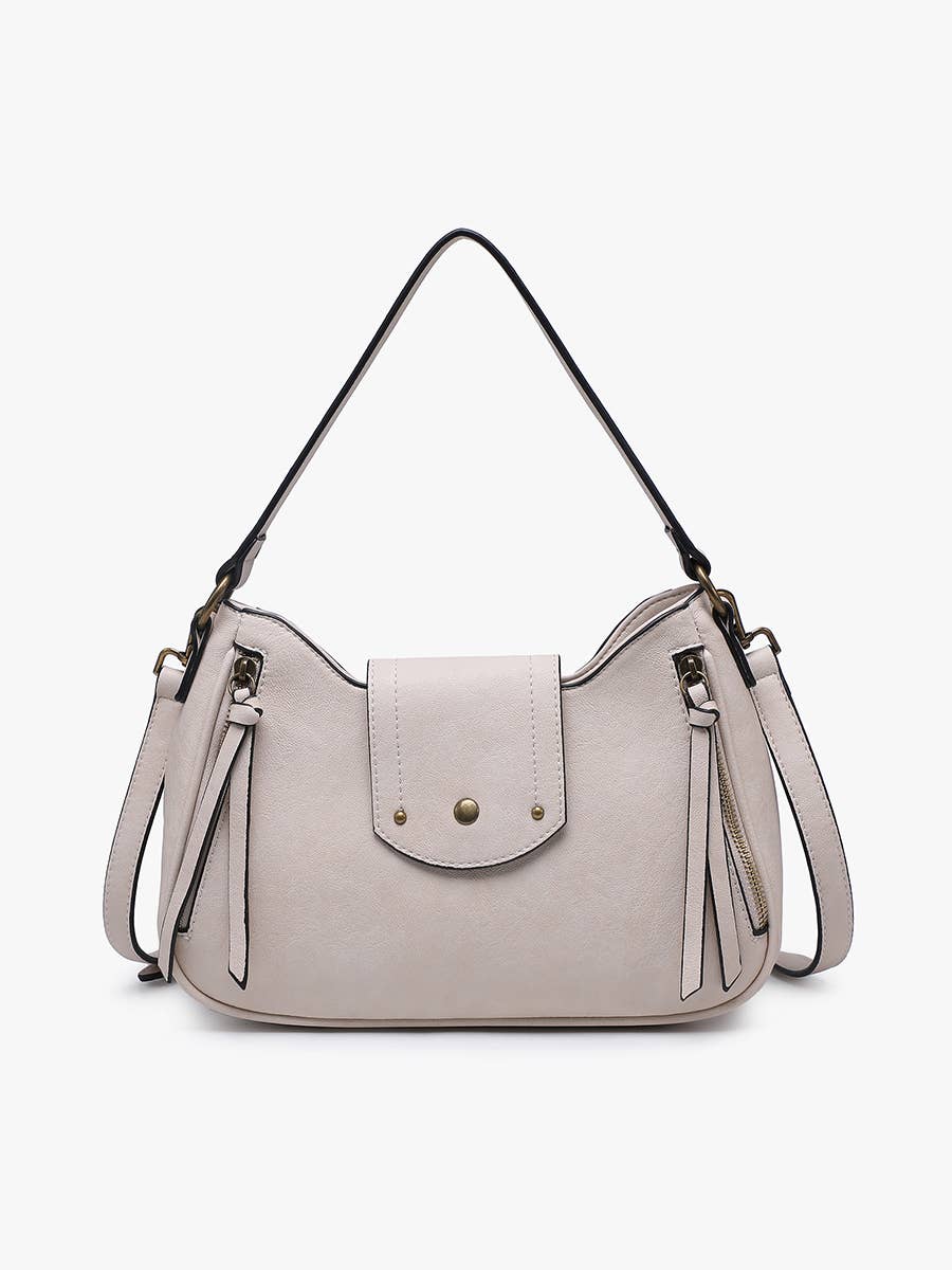M2803 Leilani Twist-Lock Crossbody/Satchel w/ Adjustable Strap - Posh West Boutique