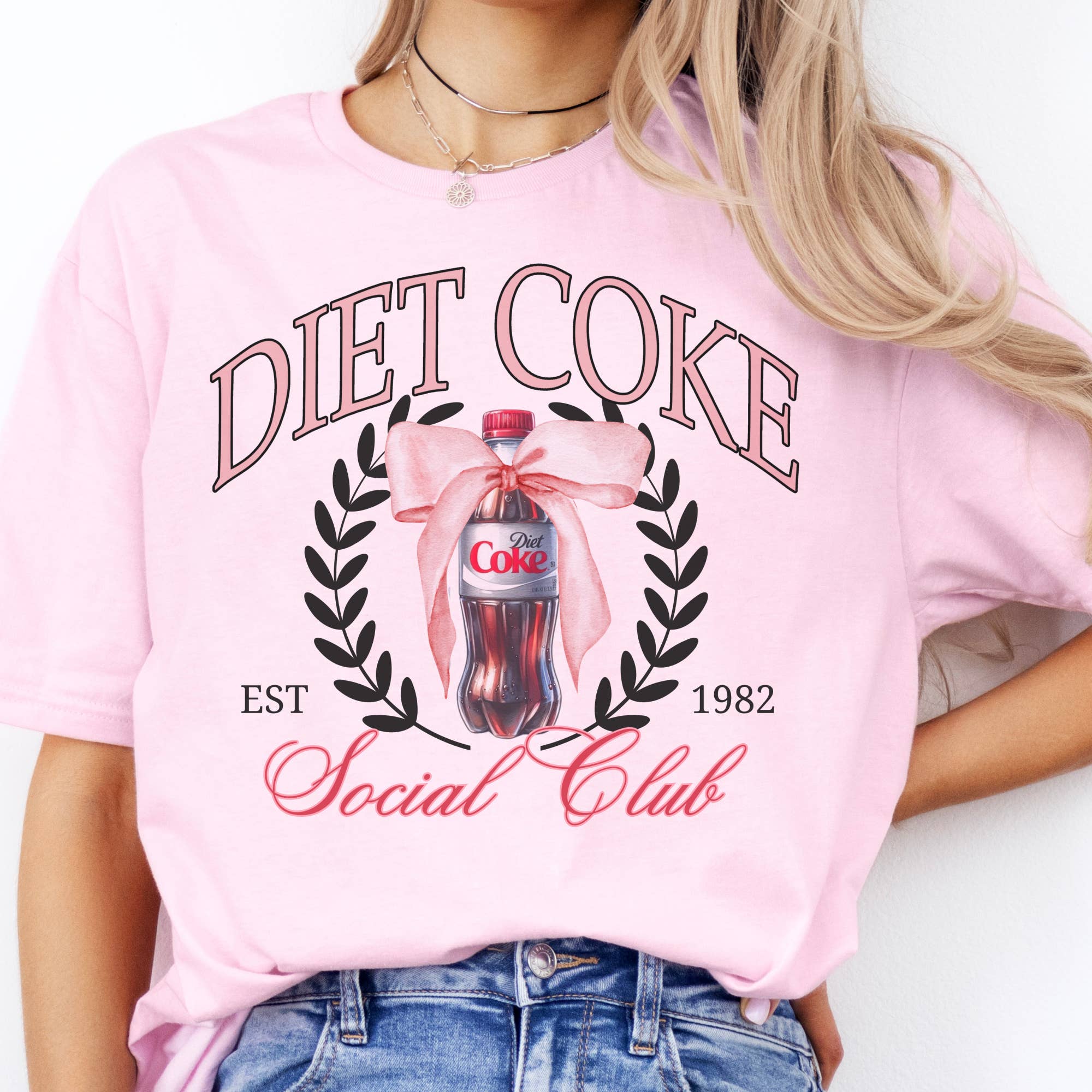 Diet Coke Social Club Coquette Soda Coke Bow Graphic Tee