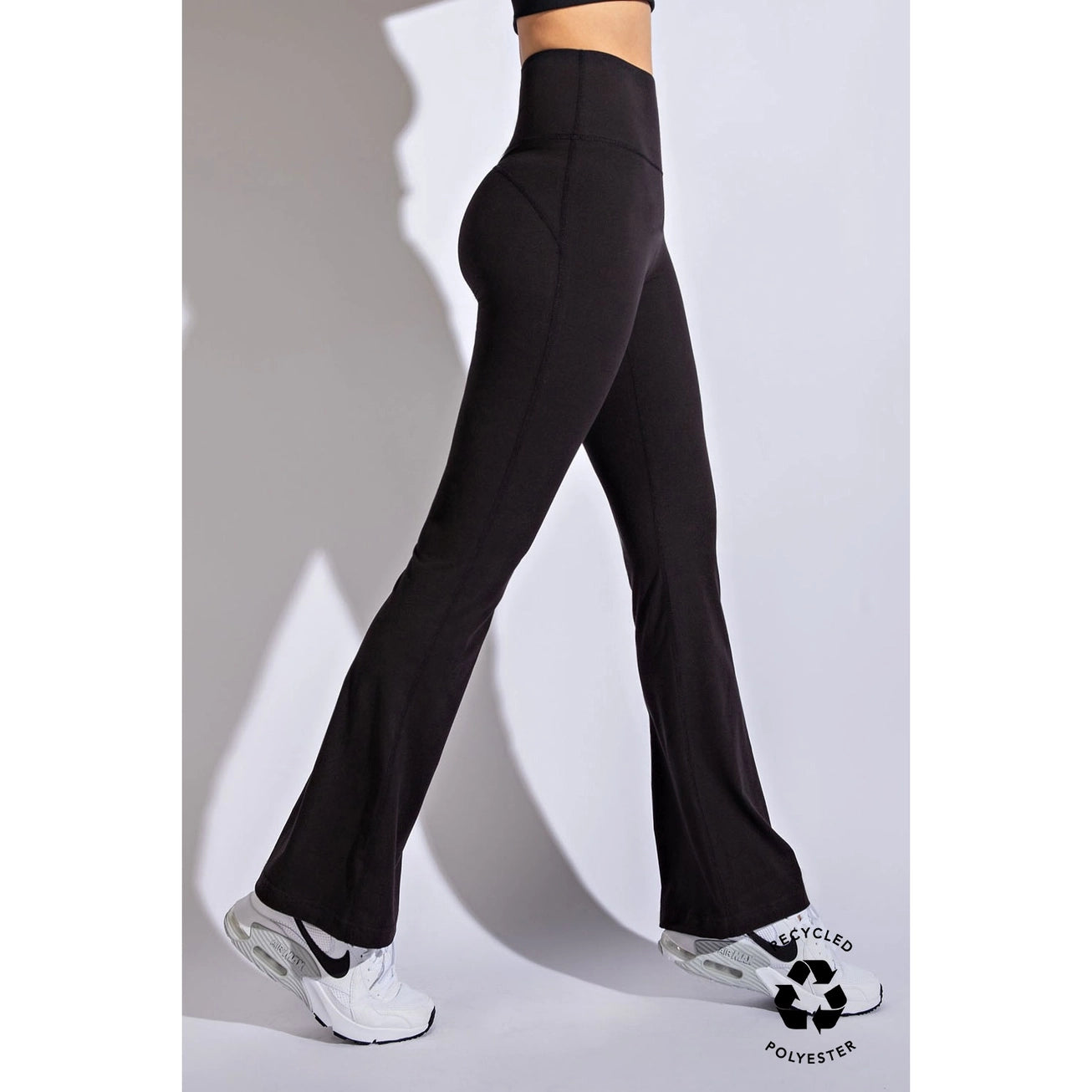 Rae Mode Black HW Flared Yoga Pants - Posh West Boutique