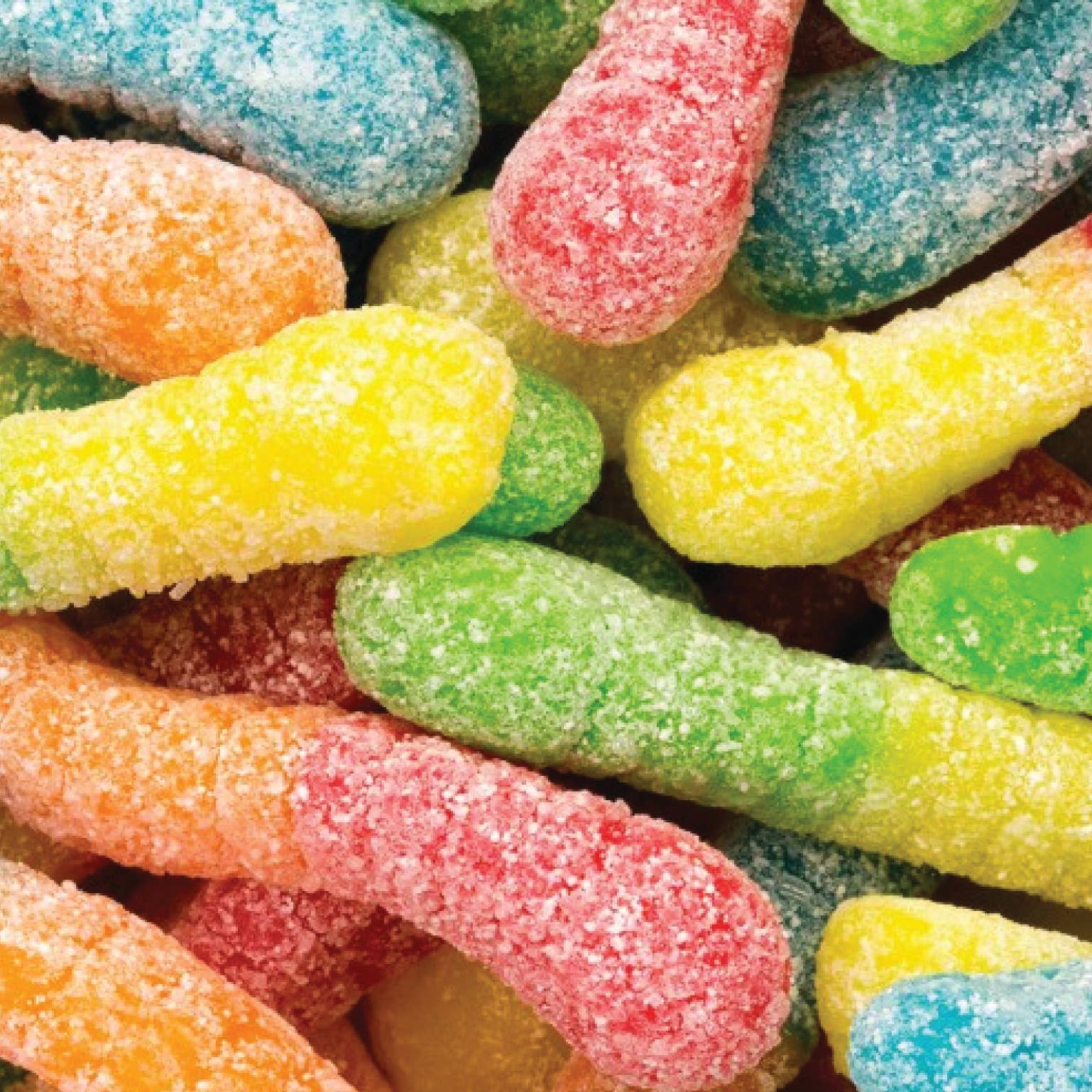 Candy Sugar Stacks - Neon Gummy Worms