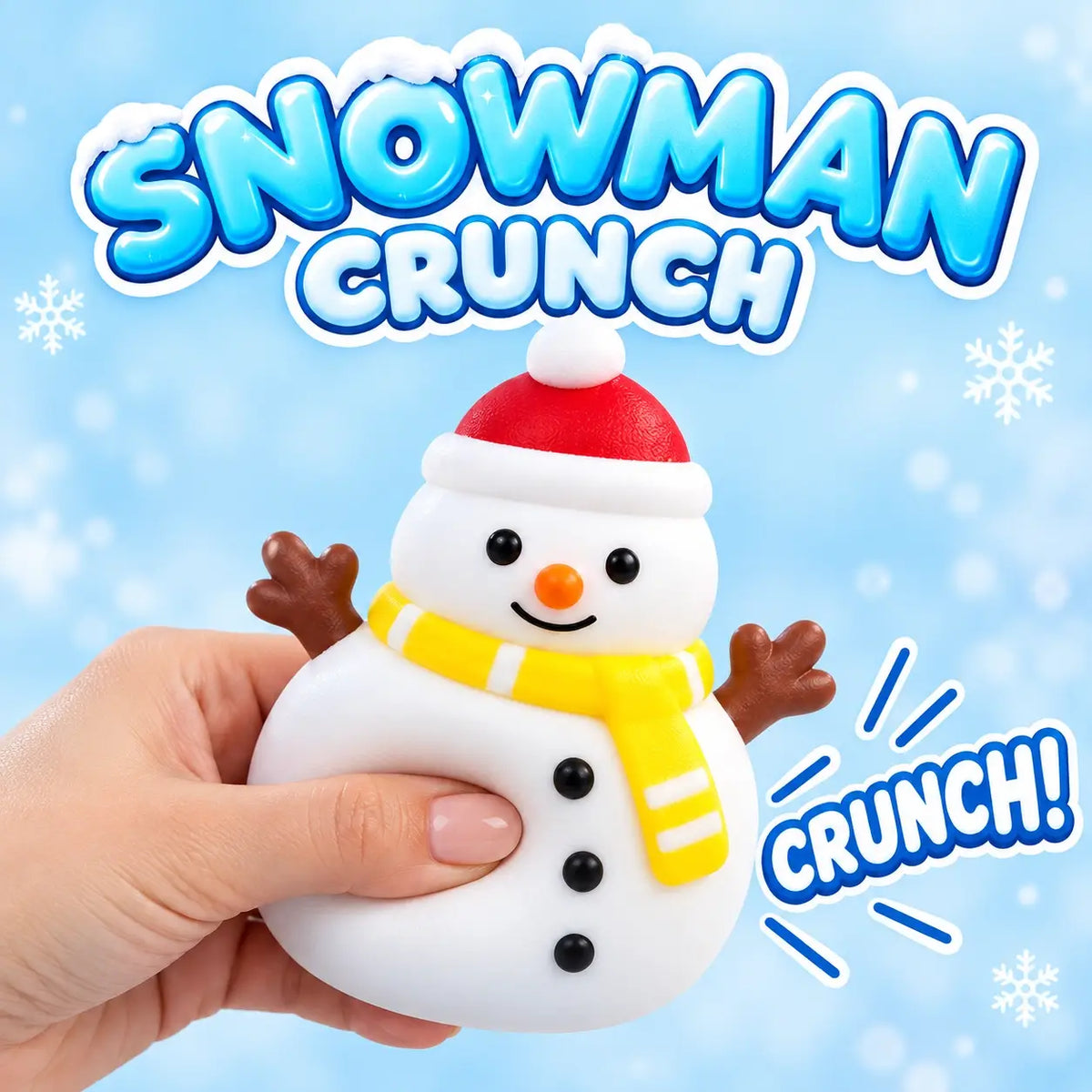 Crunchy Merry Christmas Squishy Toy— ASMR Holiday Squishies