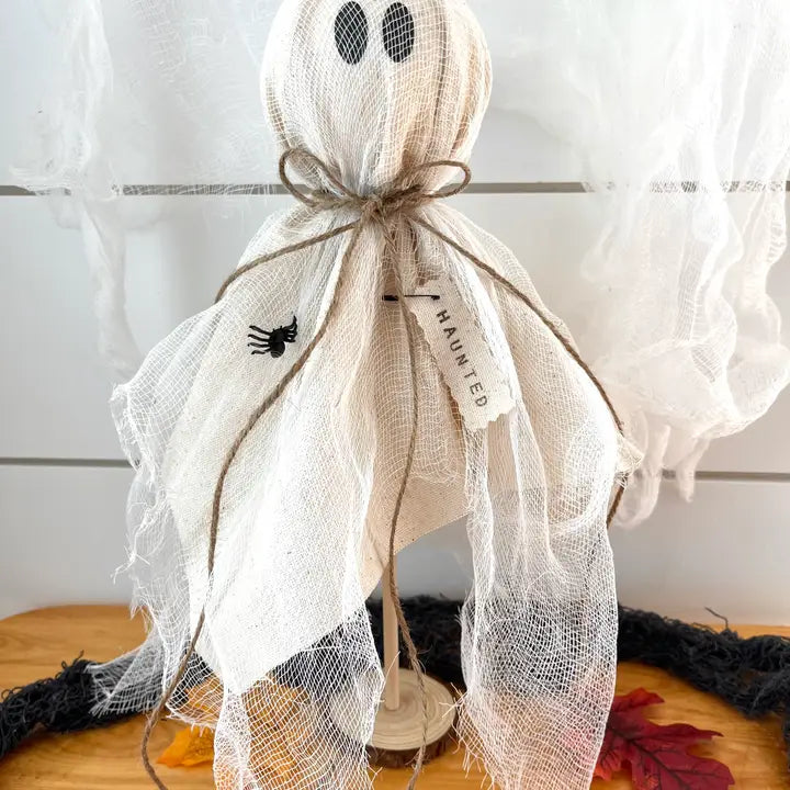 Rustic Primitive Halloween Ghost Decor (3 size options) - Posh West Boutique