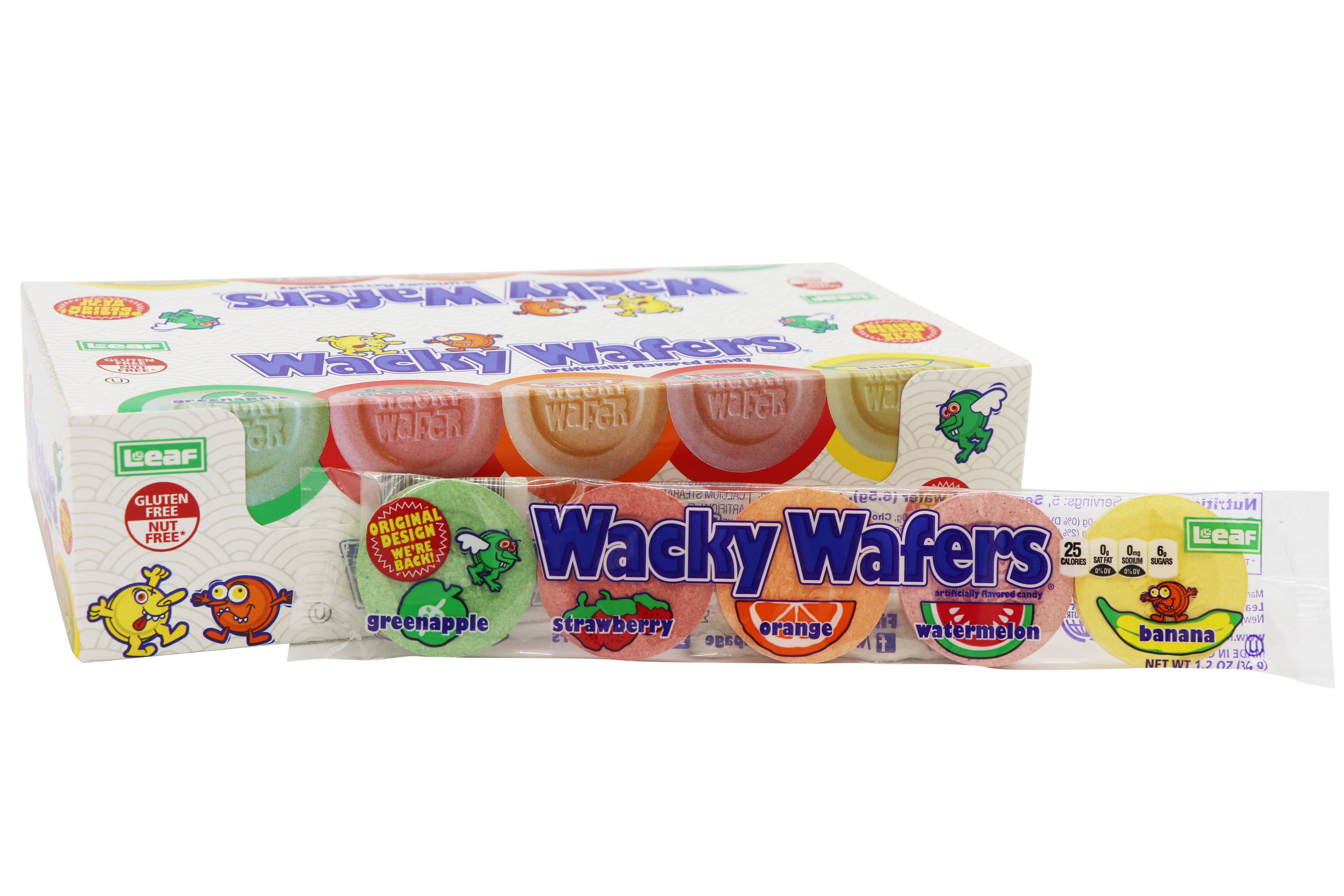 Wacky Wafers, 1.2oz Packages, 24ct Display Box - Posh West Boutique