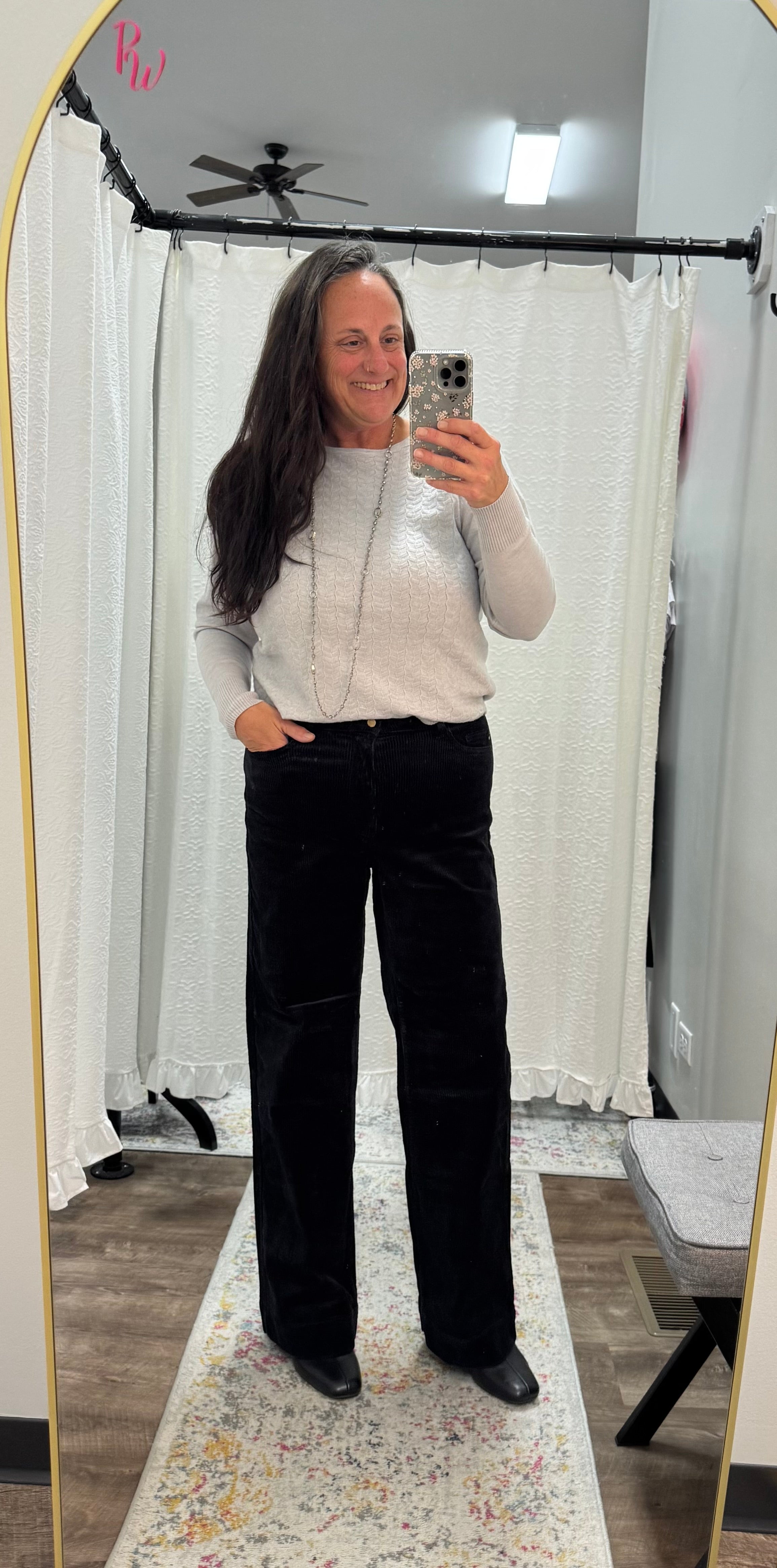 Judy Blue Black High Rise Corduroy Trousers