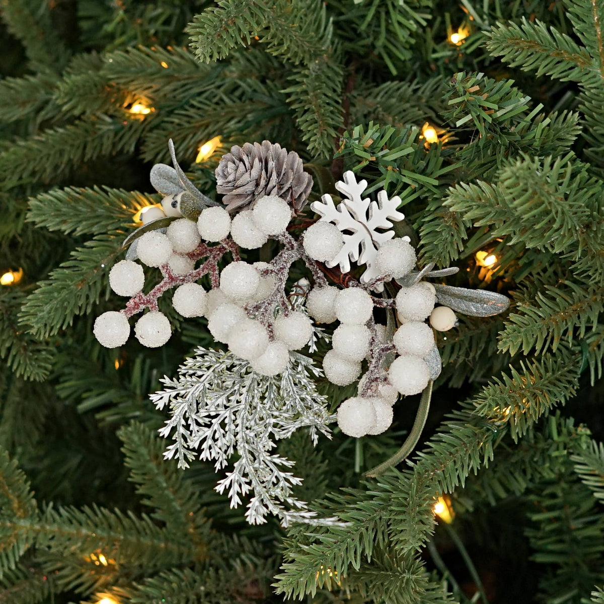12in Pick-Snowy and icy Holiday Pick
