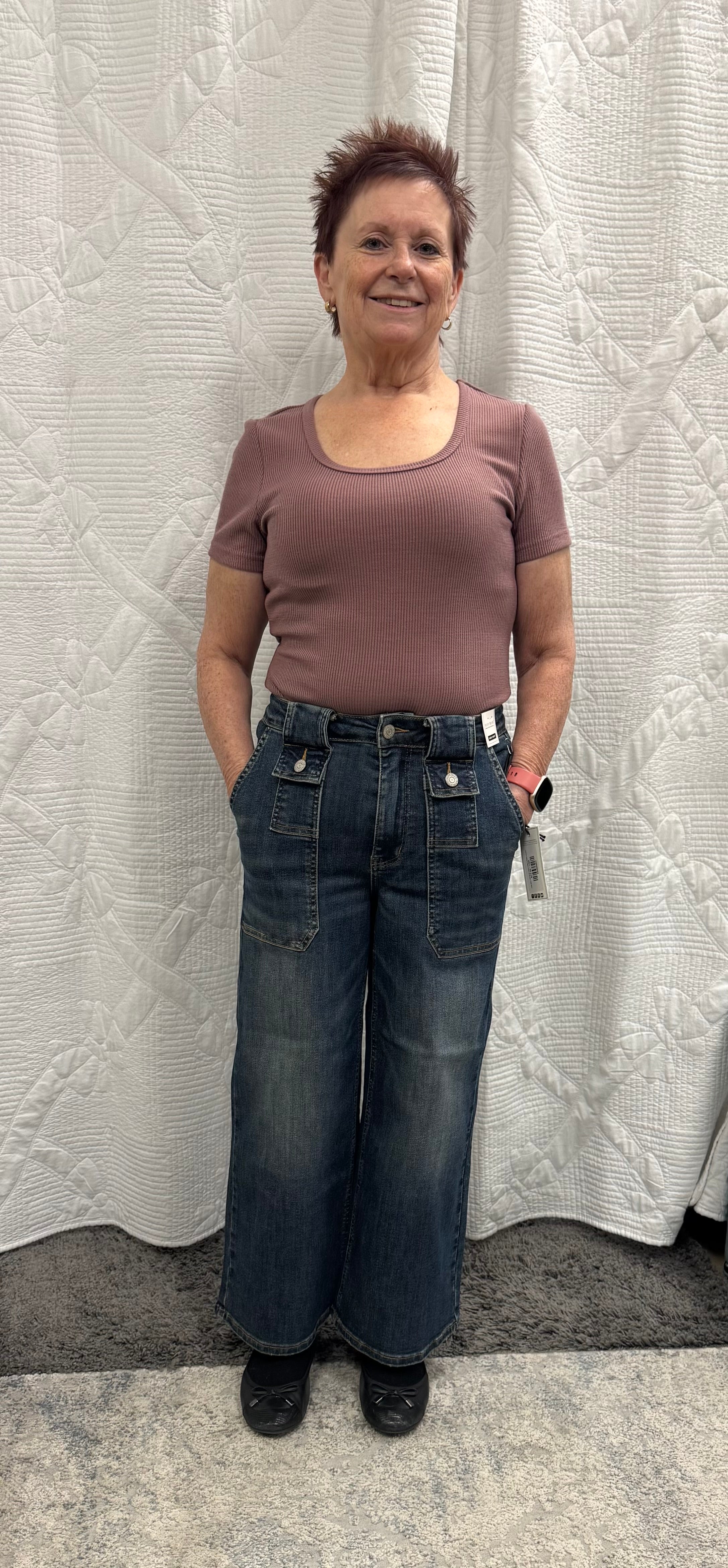 Judy Blue HW Wide Crop Utility “The Kris” Jeans - Posh West Boutique