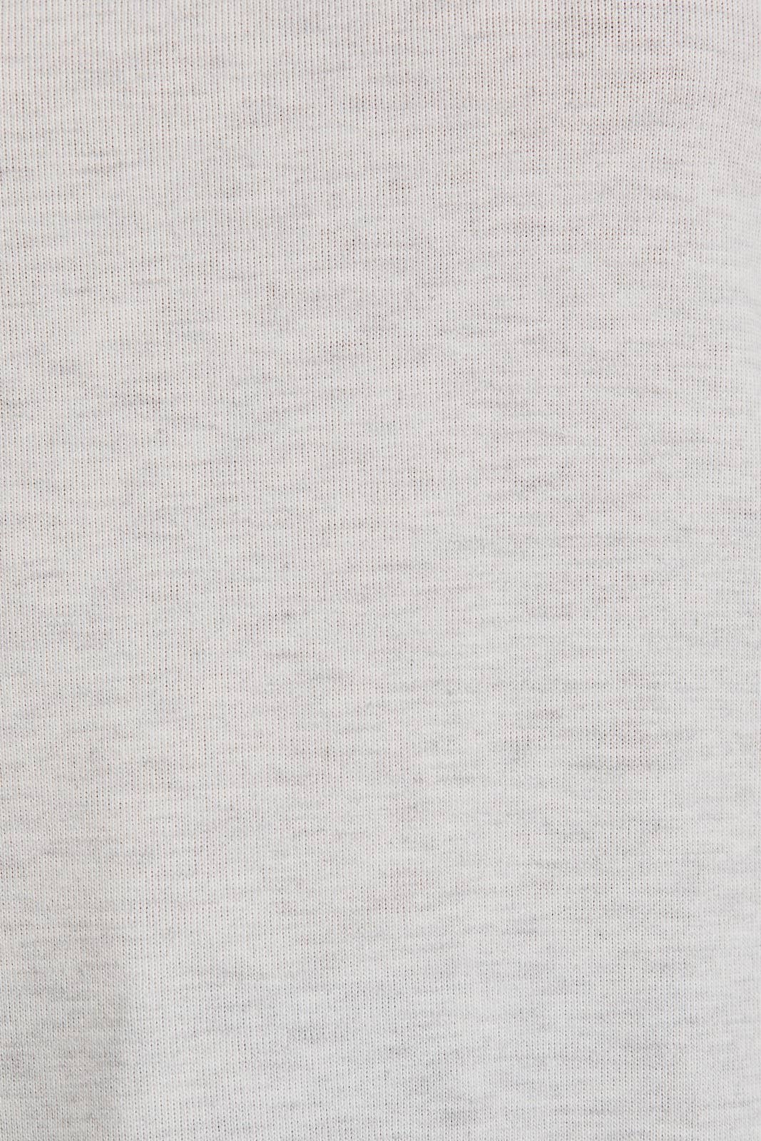 Light Grey Round Neck Puff Short Sleeve top