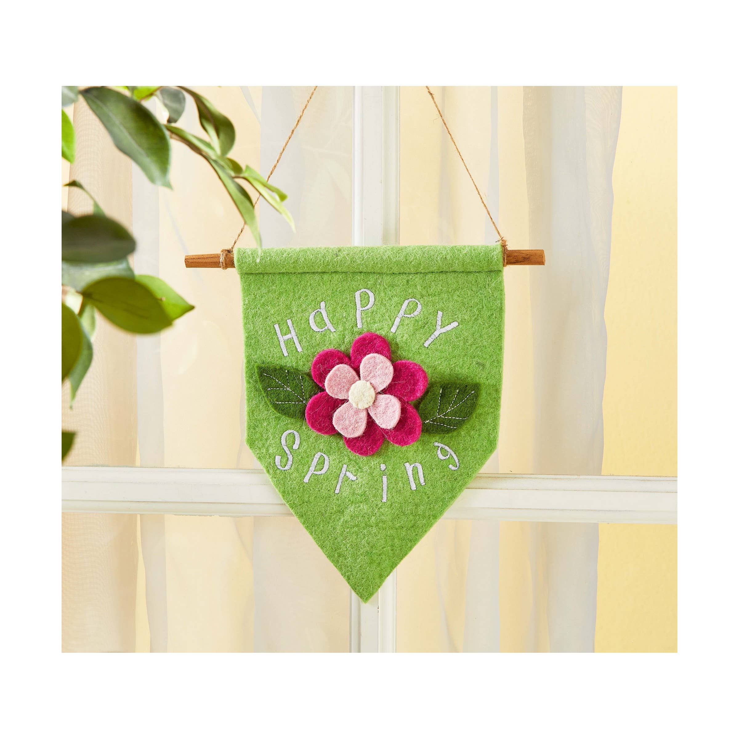 Happy Spring Hanging Pendant Multi Wool - Posh West Boutique