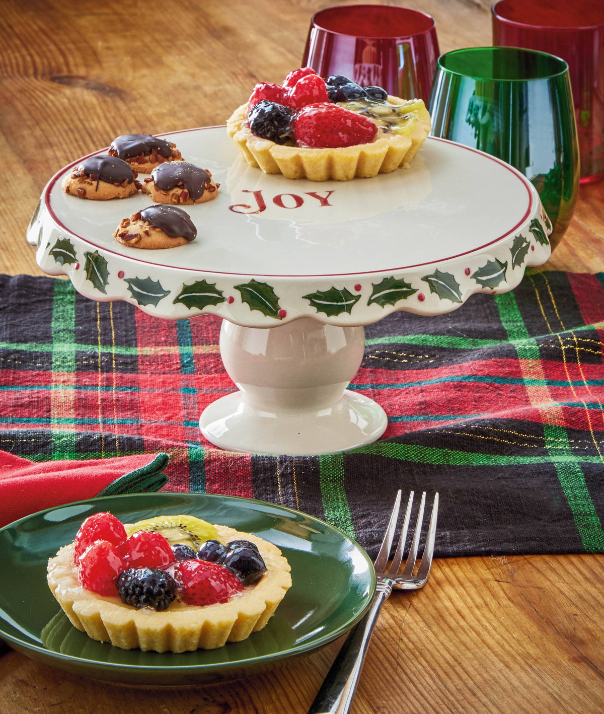 Tis The Season Cake Plate - Posh West Boutique
