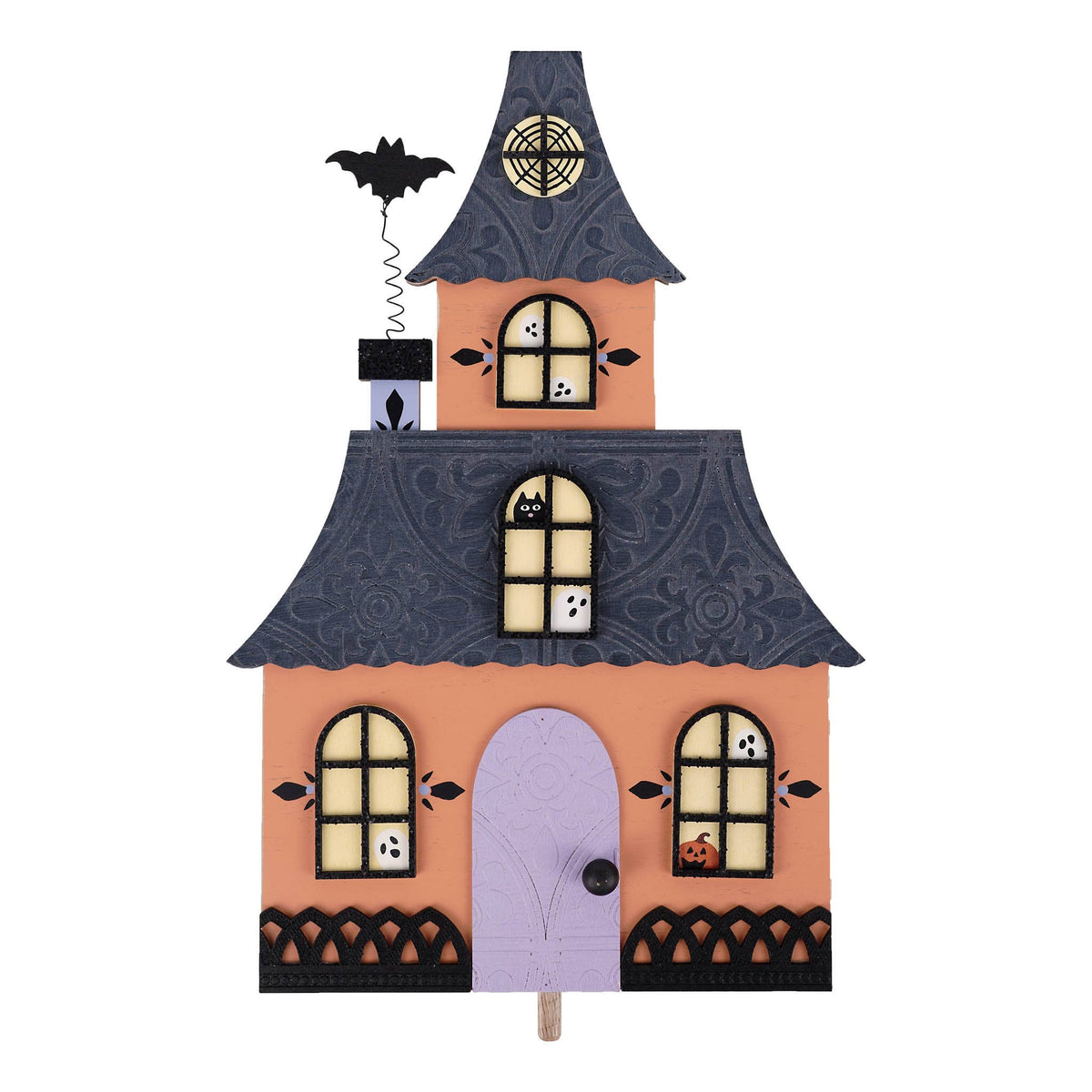 Halloween House Wood Topper