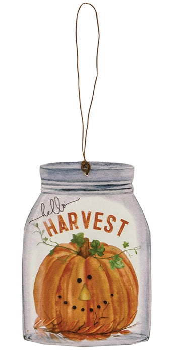 Happy Fall Mason Jar Ornament - Posh West Boutique