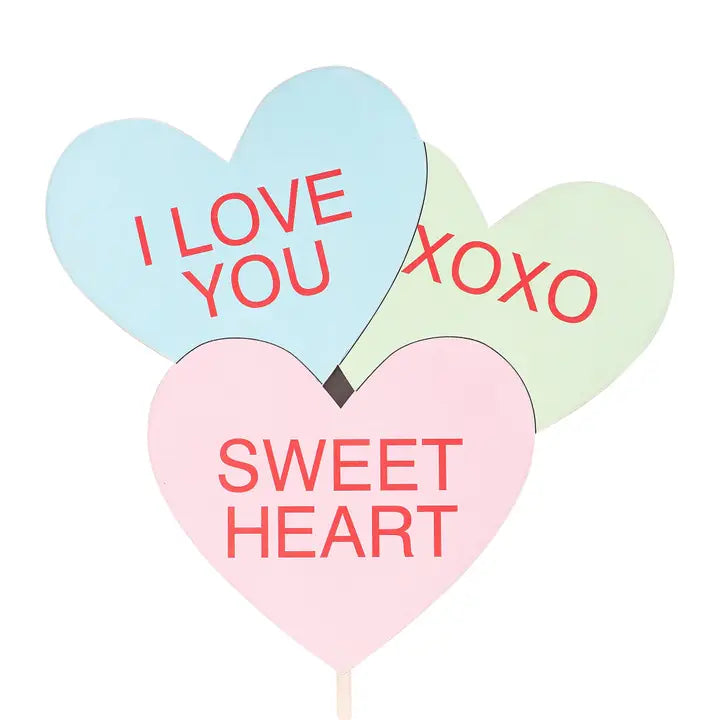 Conversation Heart Topper - Posh West Boutique