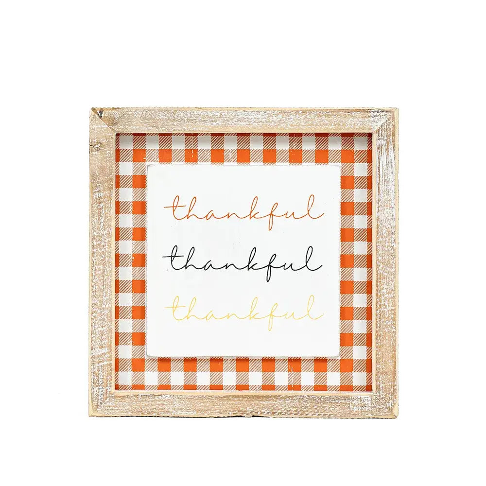 Thankful/Witch Hat Reversible Decor Sign - Posh West Boutique