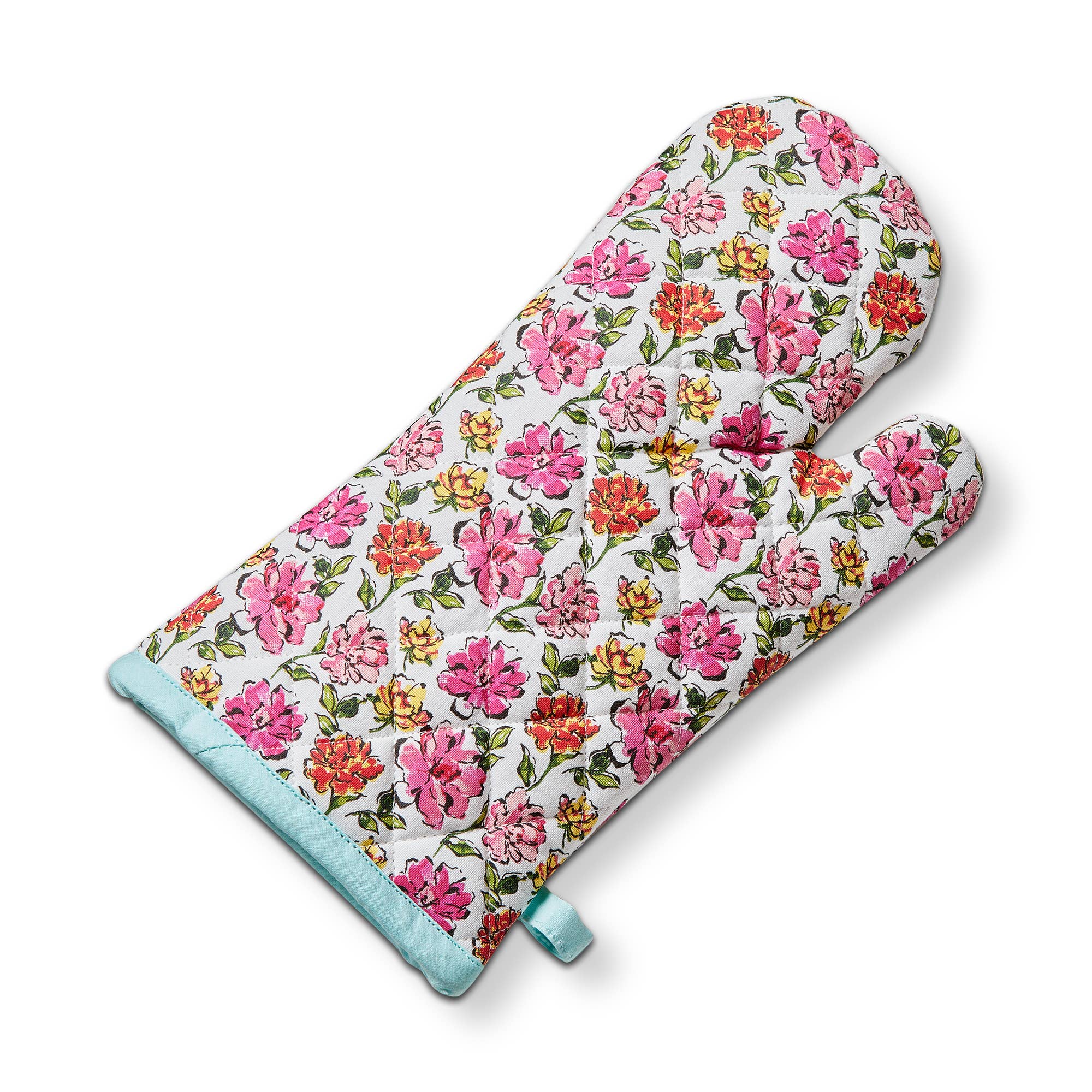 In Bloom Oven Mitt Multi Cotton Spring - Posh West Boutique