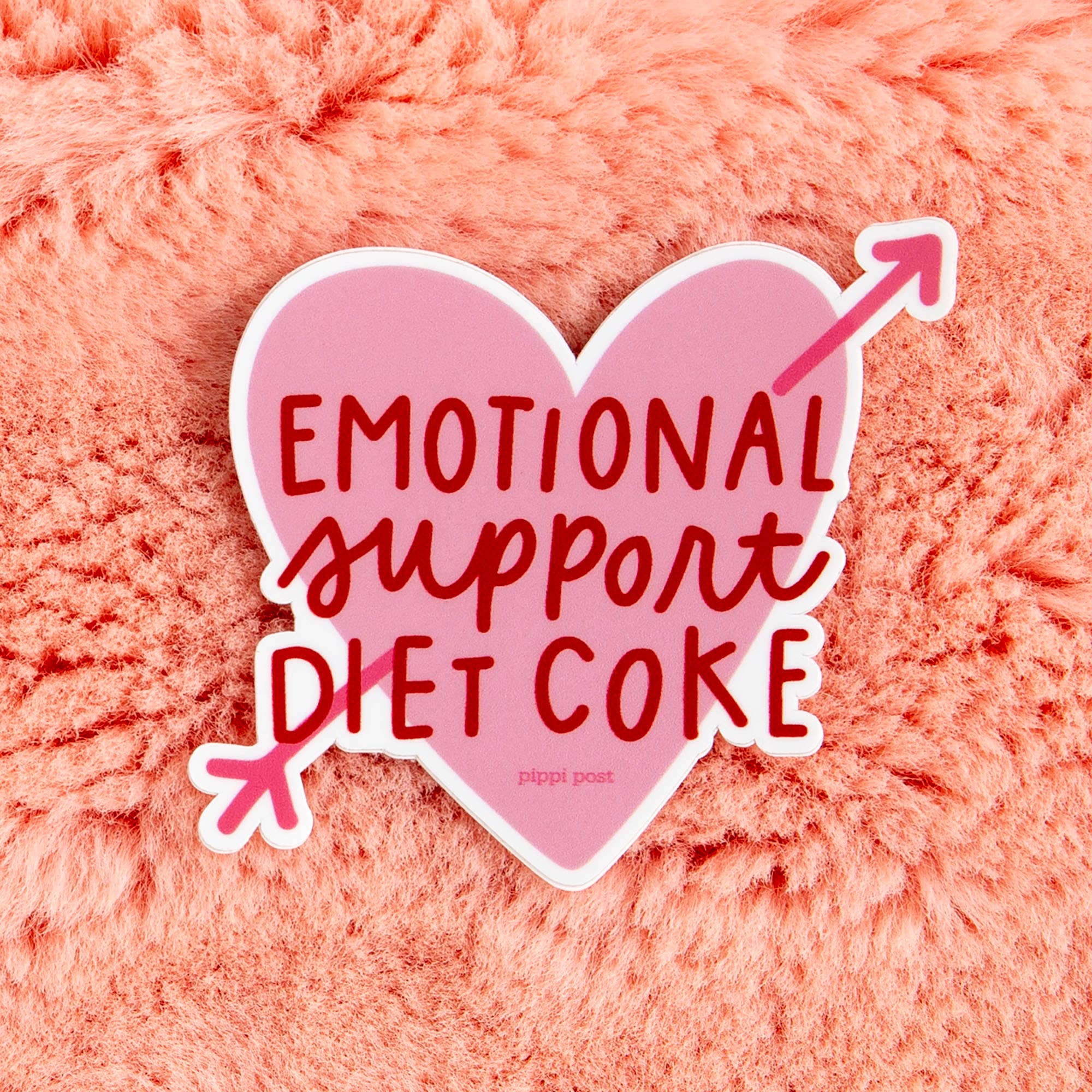 Emotional Support Diet Coke Decal Sticker - Posh West Boutique