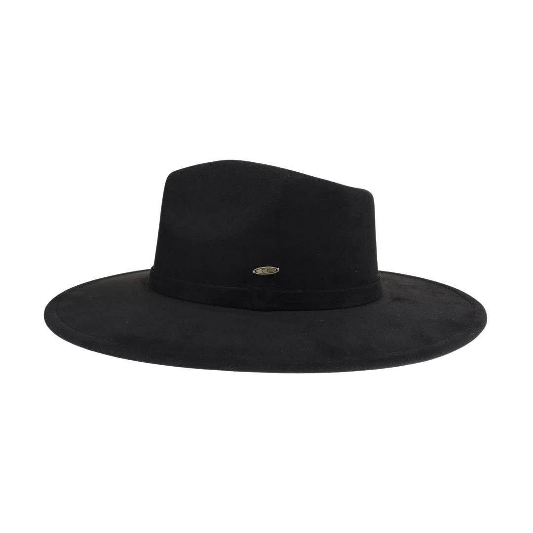 Camden Faux Suede C.C Rancher Hat - Posh West Boutique