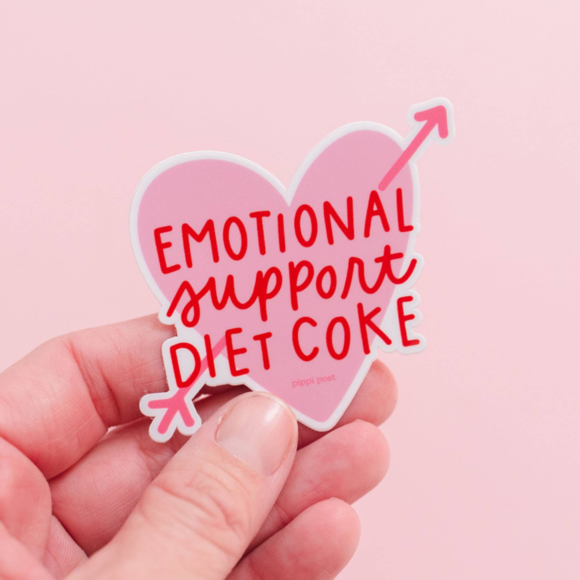 Emotional Support Diet Coke Decal Sticker - Posh West Boutique