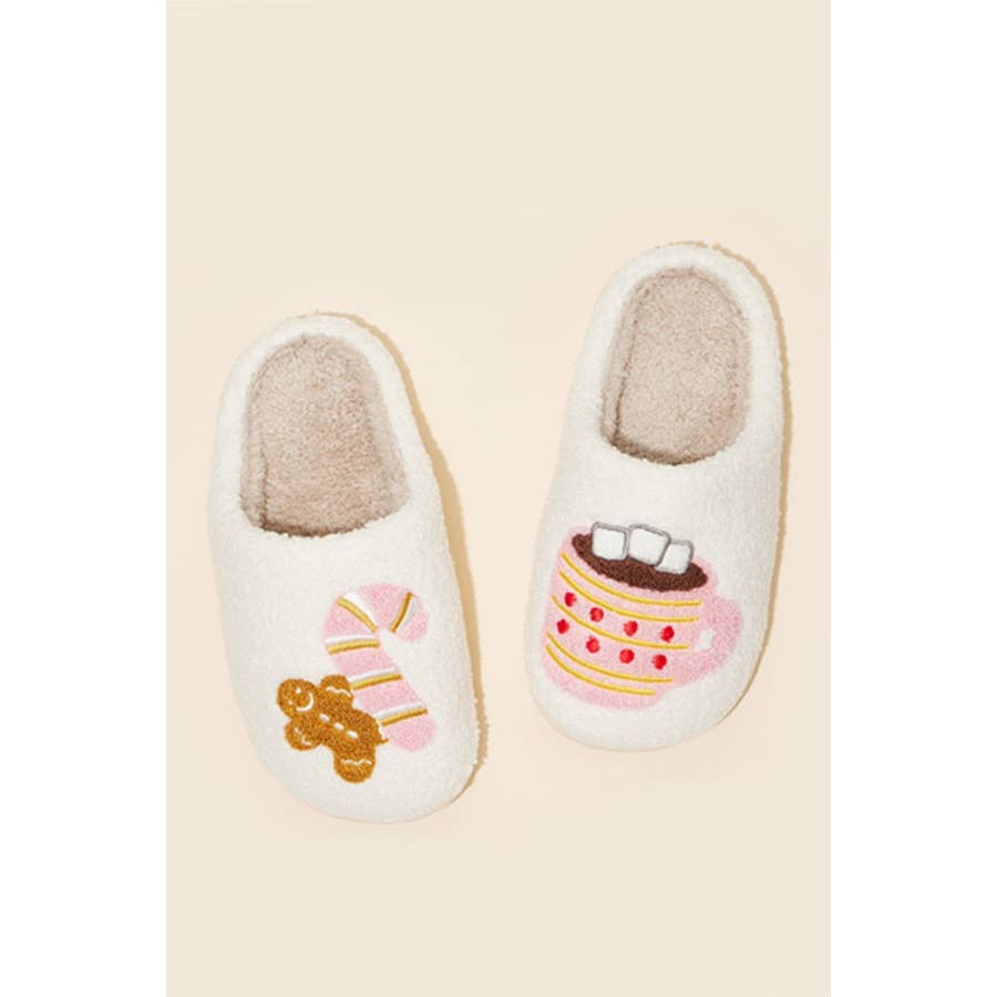 Hot Chocolate Fuzzy Fleece Soft Slipper - Posh West Boutique