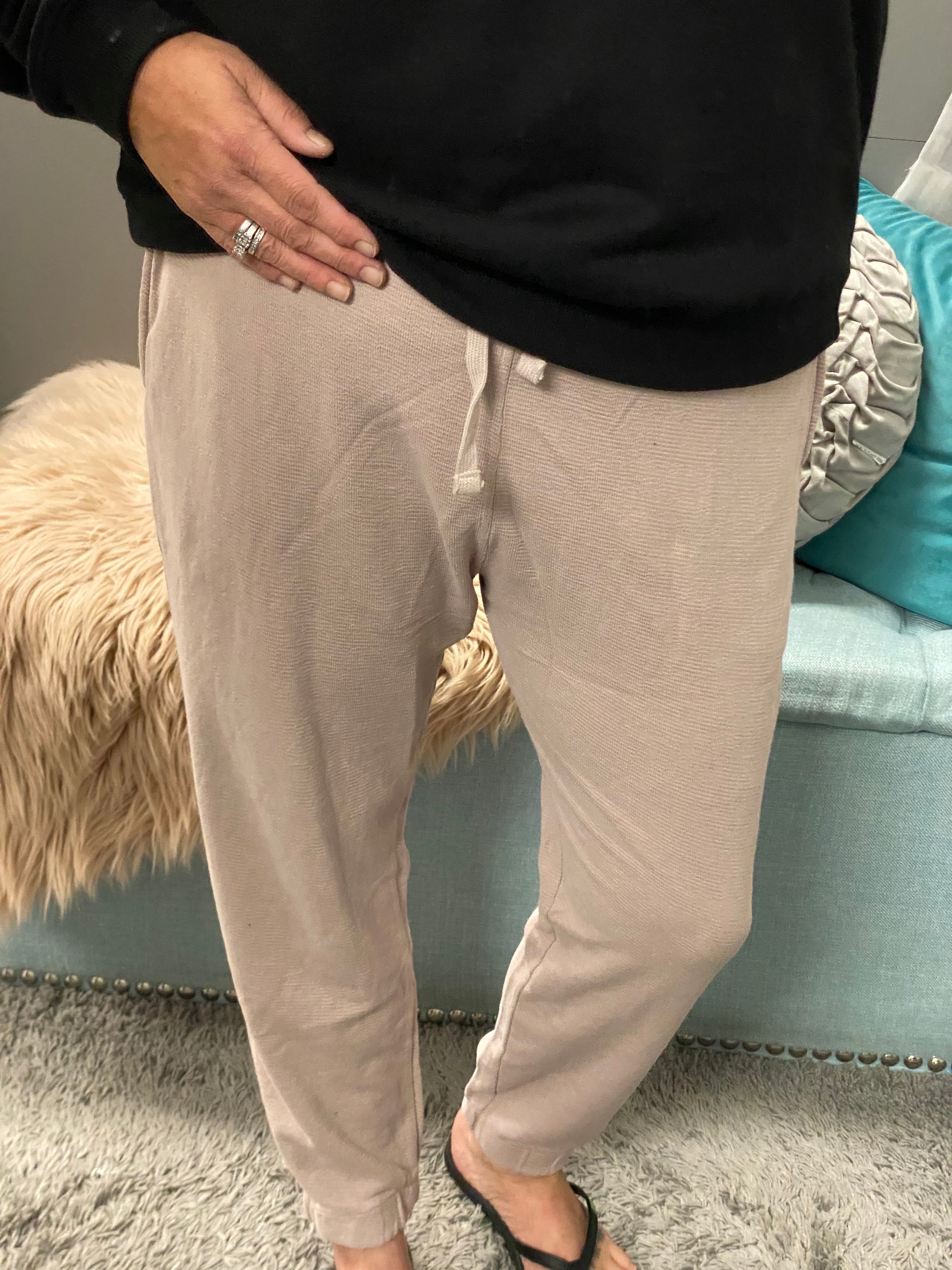 Dusty Pink Mineral Wash Joggers - Posh West Boutique