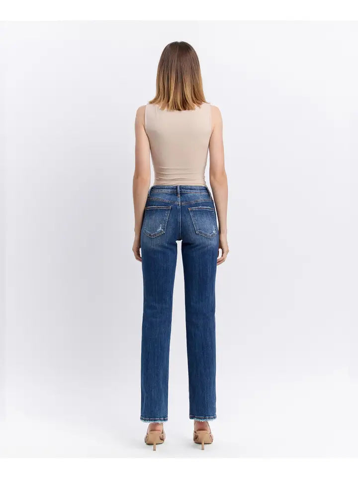 Vervet MR Straight Jeans 32" Inseam - Posh West Boutique